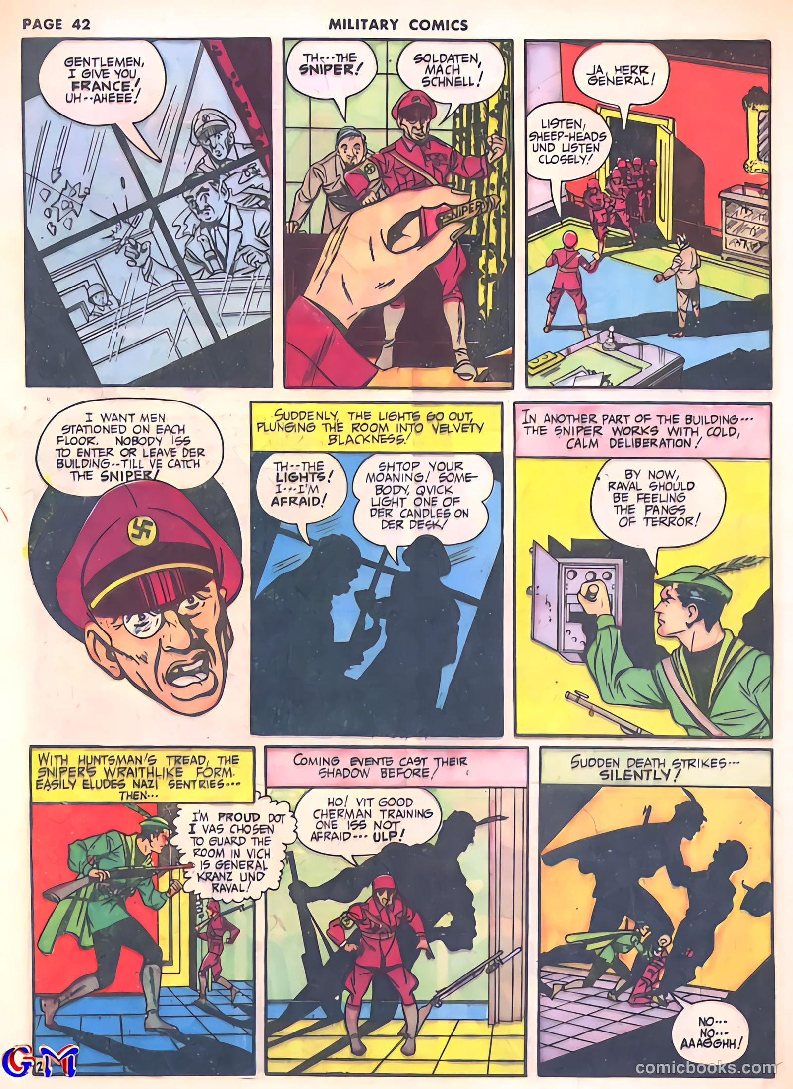 Military Comics #8 (1942) — page 44 of 68