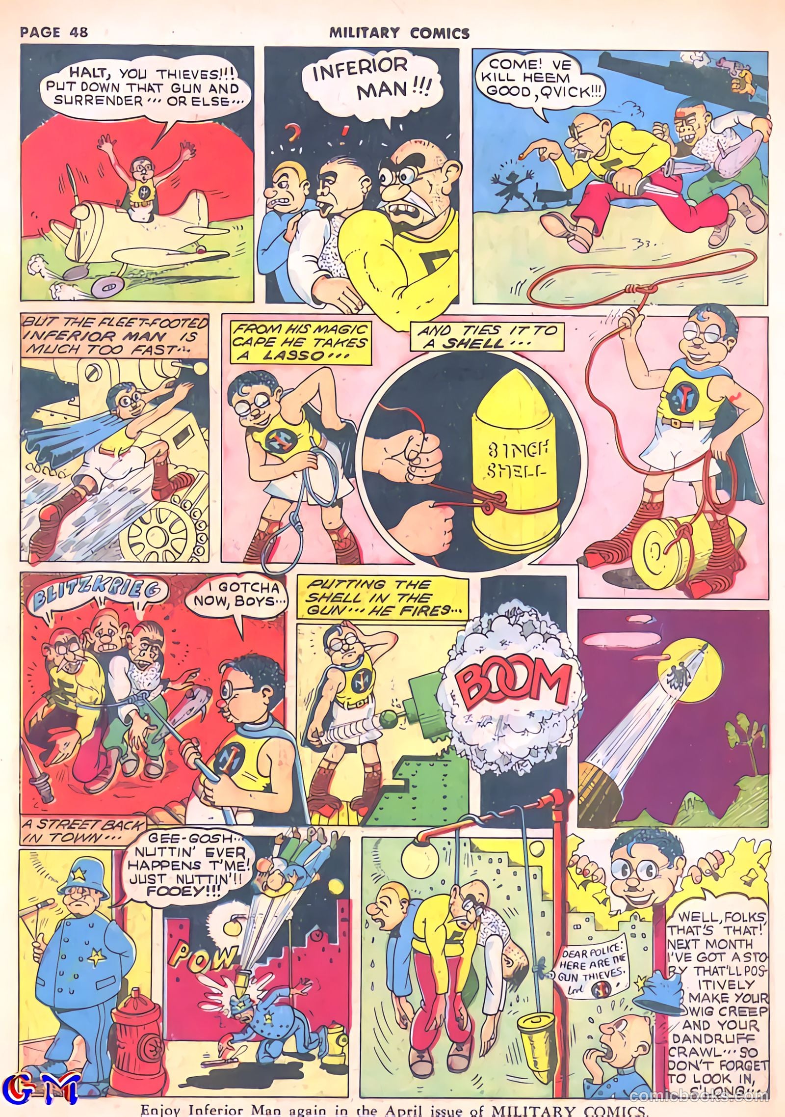 Military Comics #8 (1942) — page 50 of 68