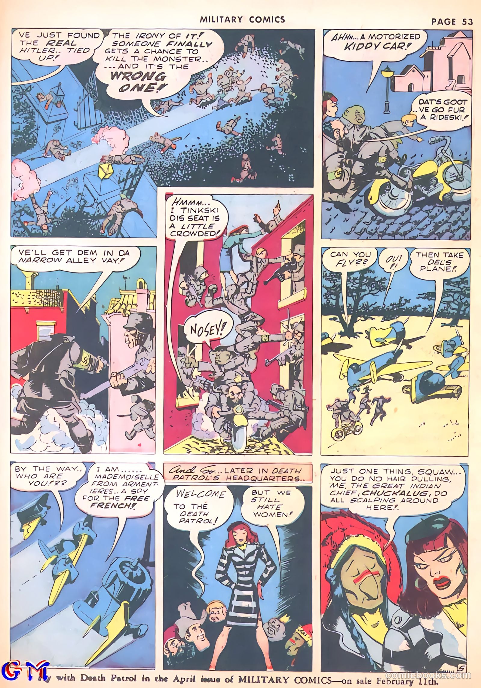 Military Comics #8 (1942) — page 55 of 68