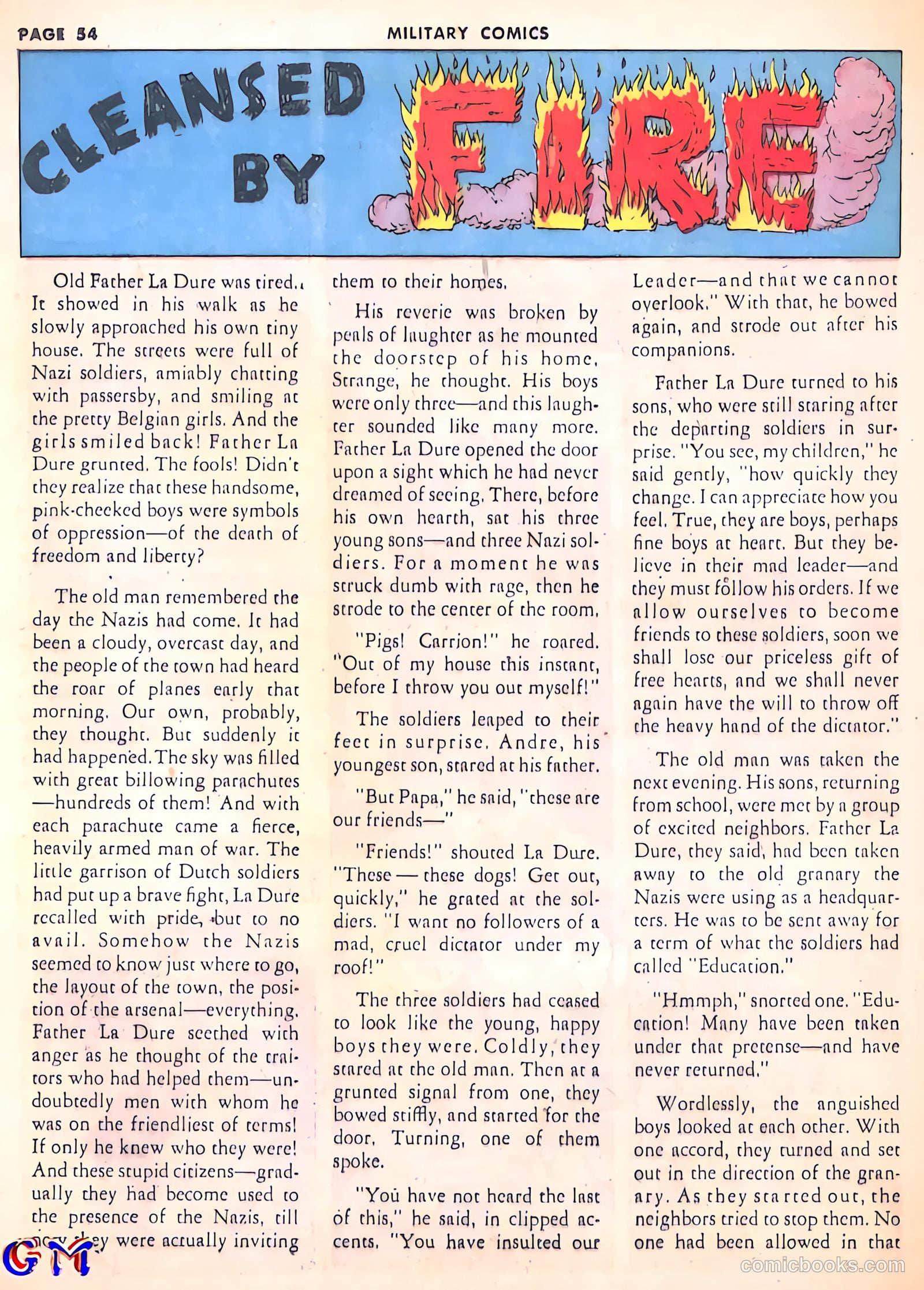 Military Comics #8 (1942) — page 56 of 68