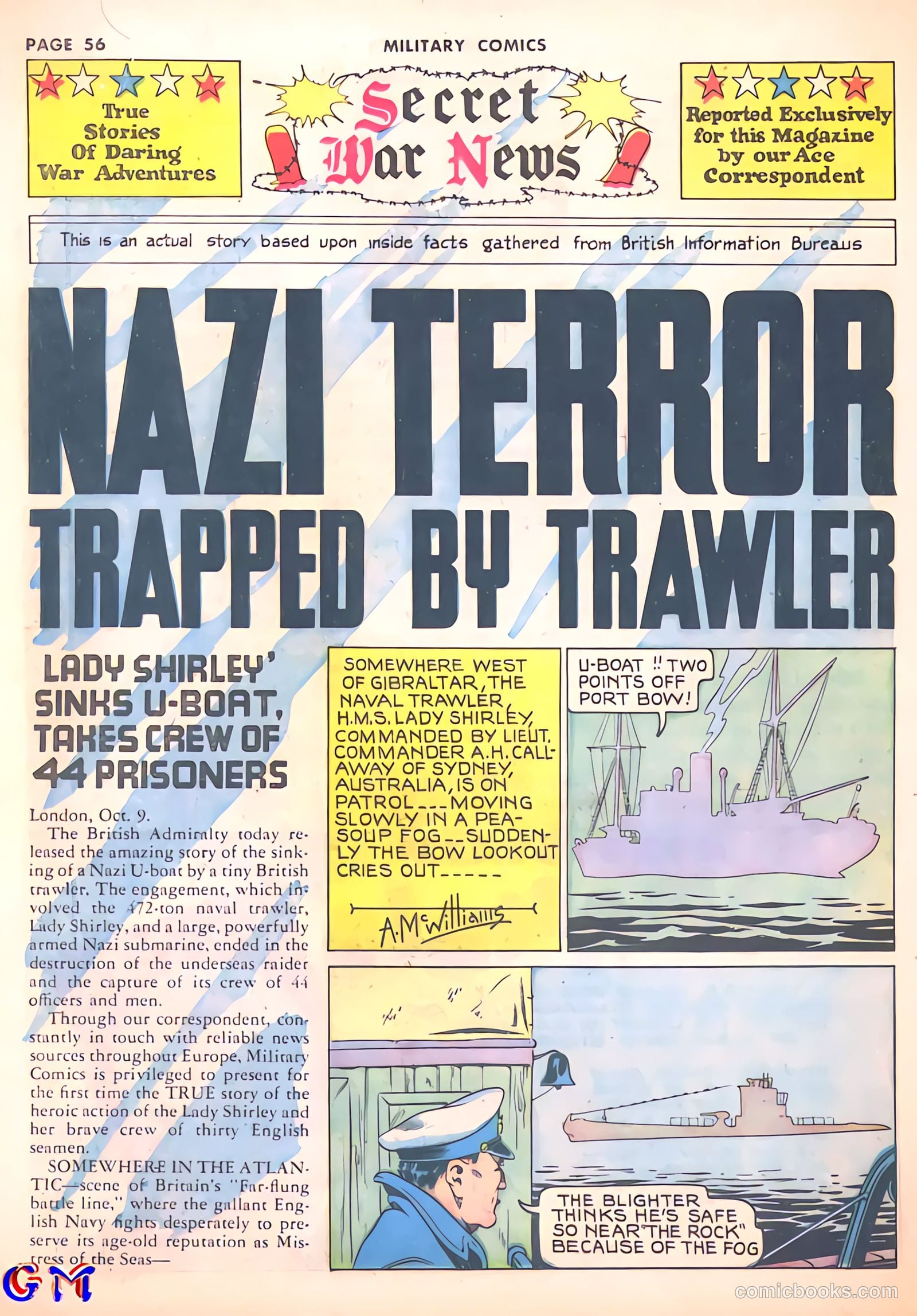 Military Comics #8 (1942) — page 58 of 68