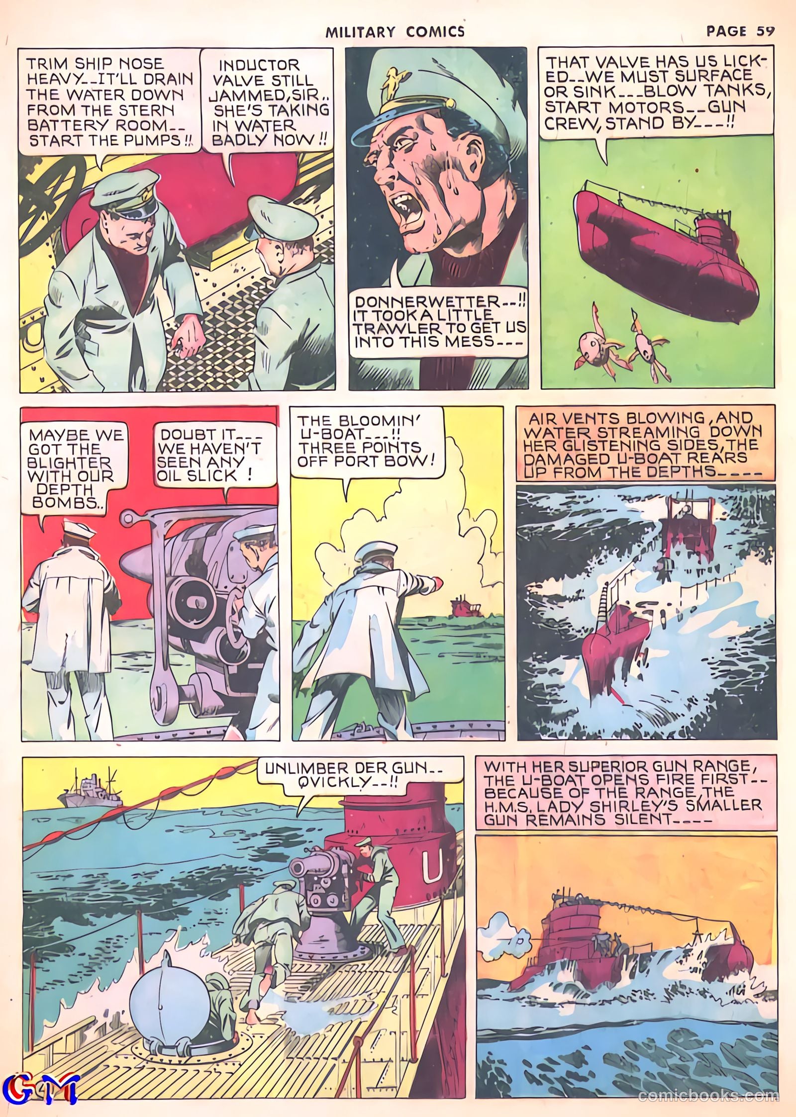 Military Comics #8 (1942) — page 61 of 68