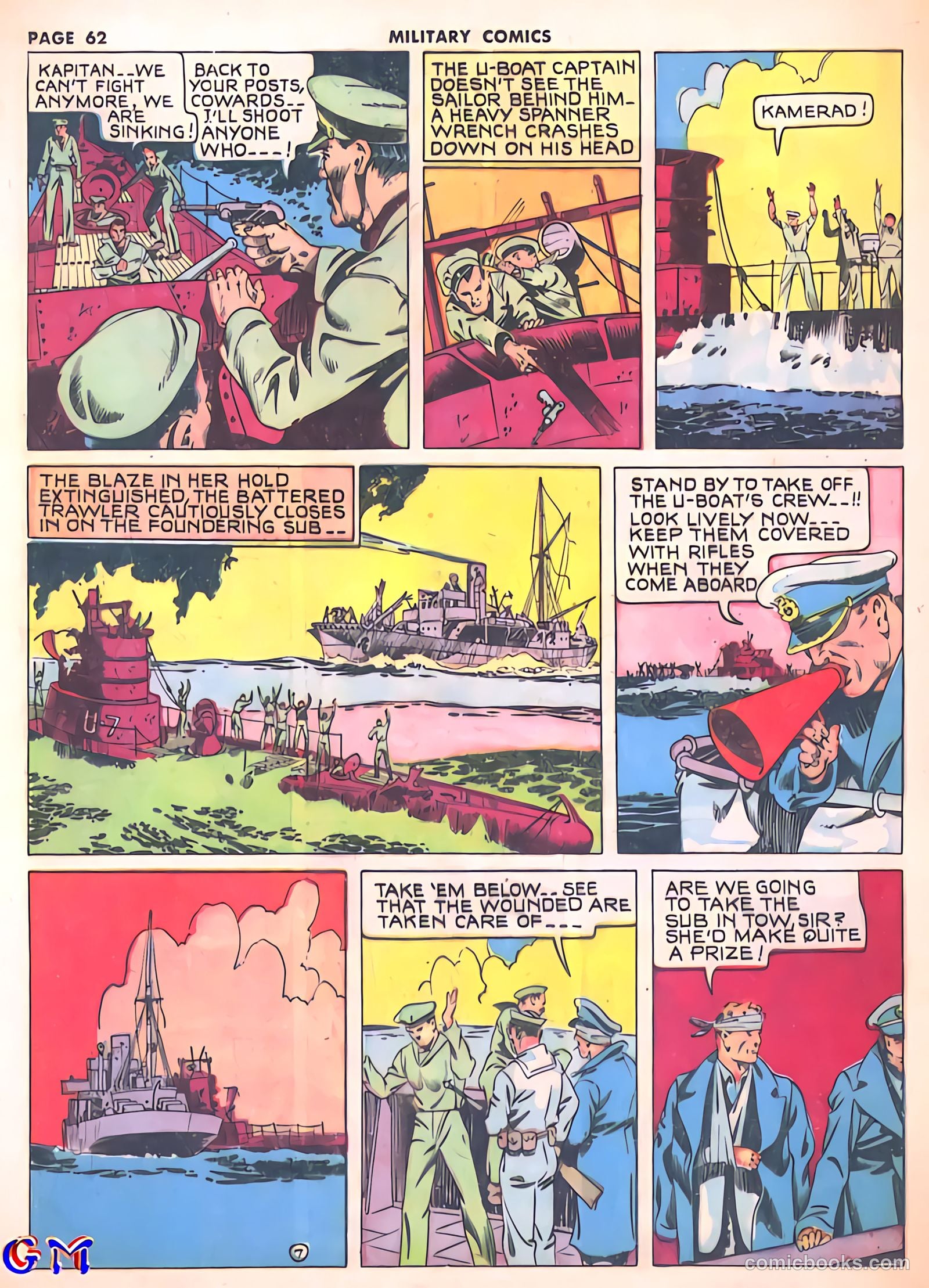Military Comics #8 (1942) — page 64 of 68