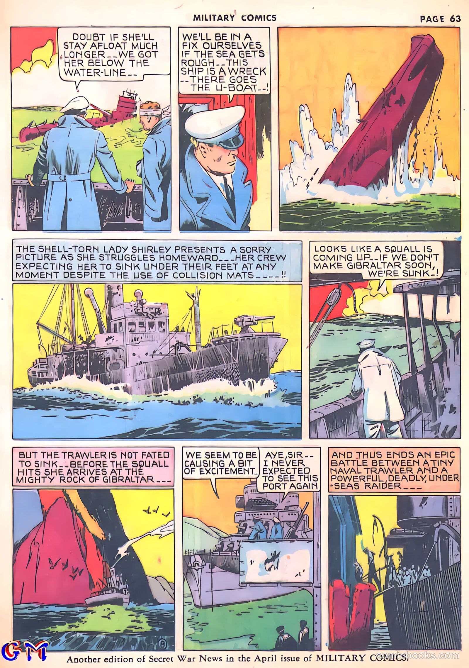 Military Comics #8 (1942) — page 65 of 68