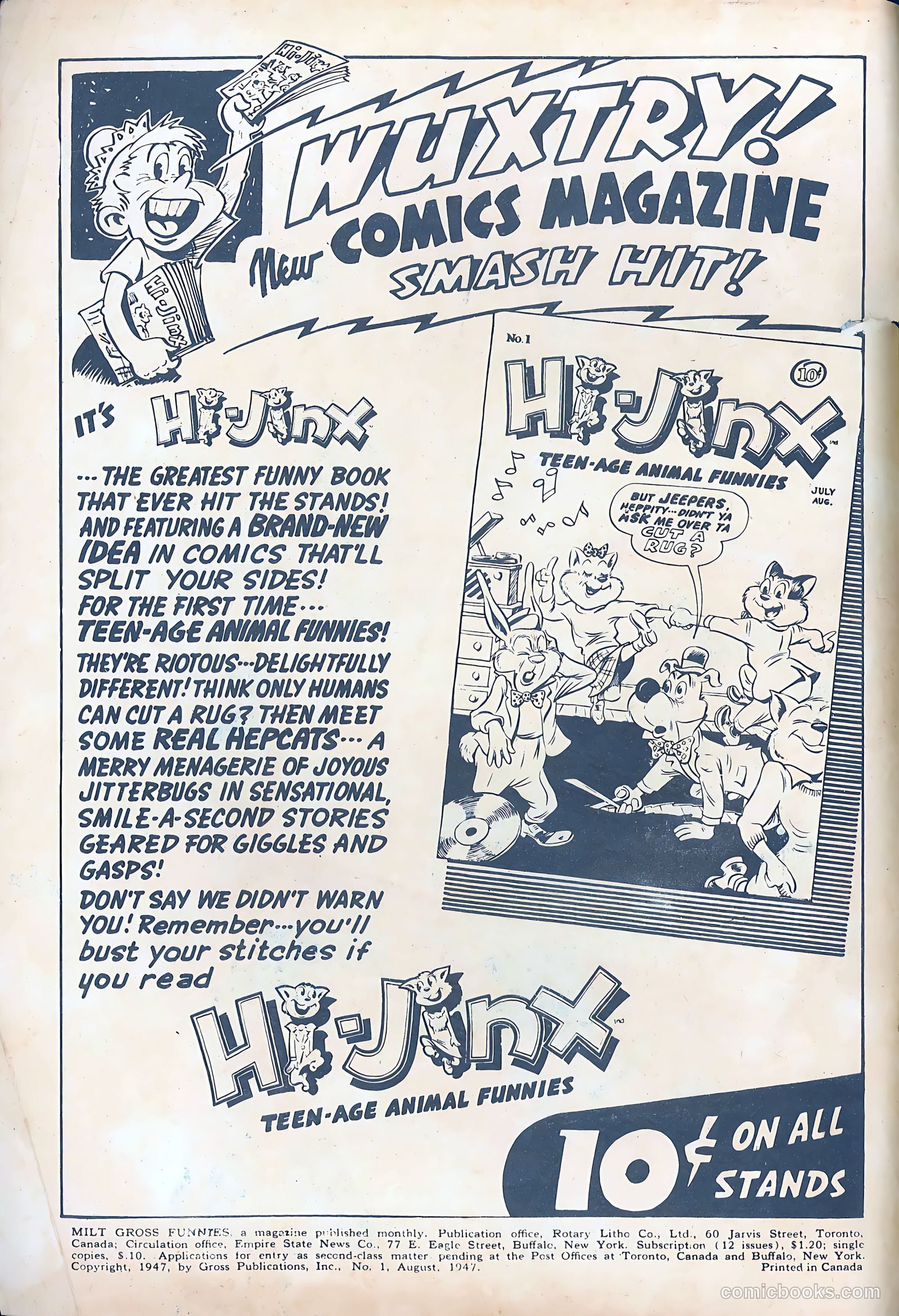Milt Gross Funnies #1 (1947) — page 2 of 52