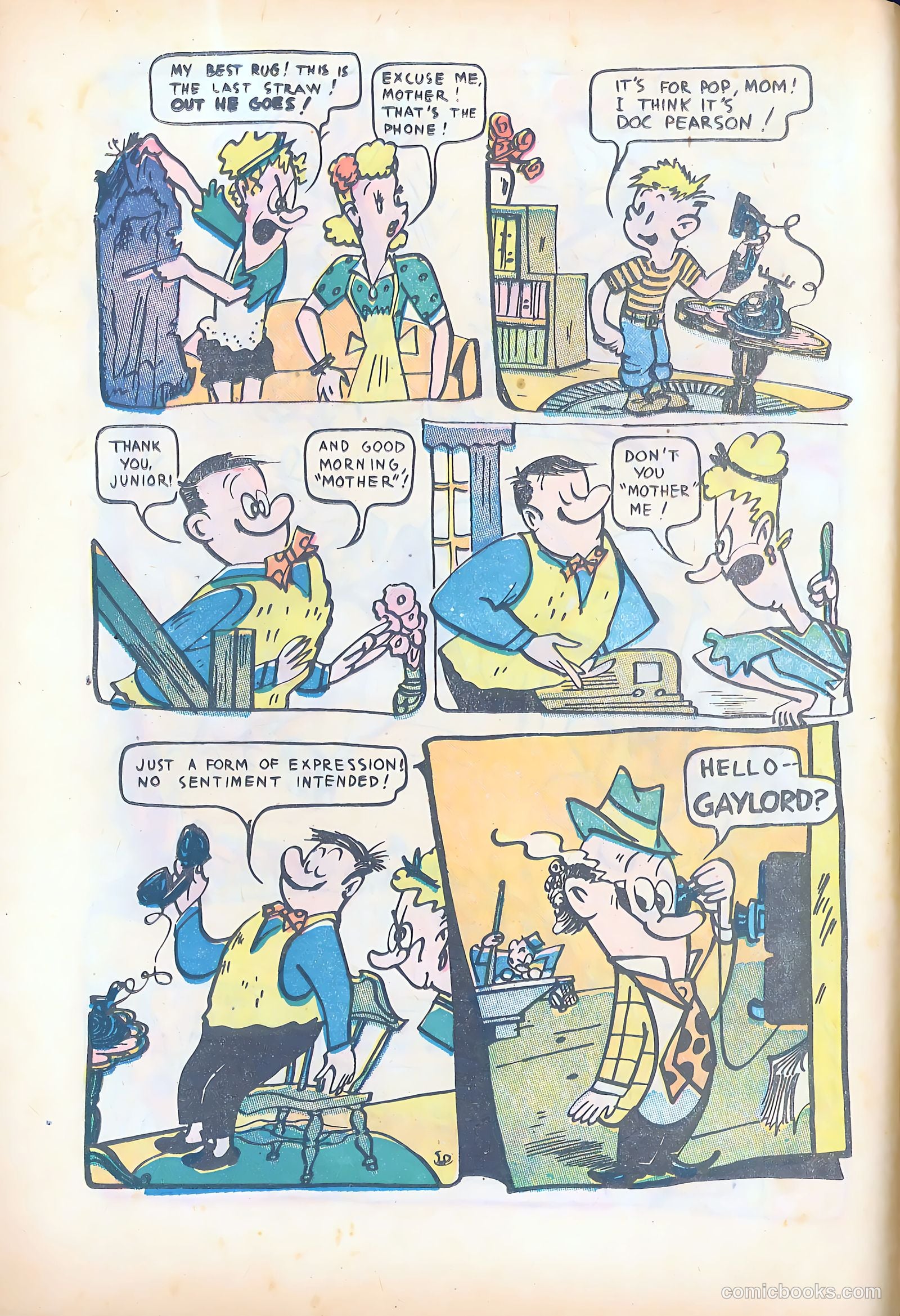 Milt Gross Funnies #1 (1947) — page 12 of 52