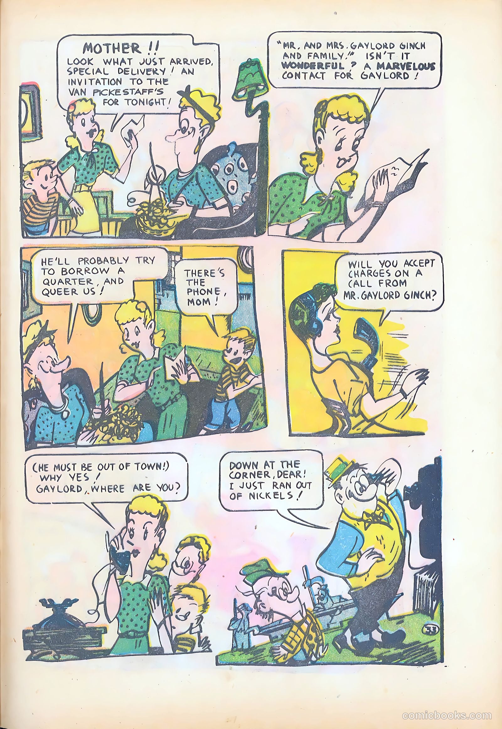 Milt Gross Funnies #1 (1947) — page 35 of 52