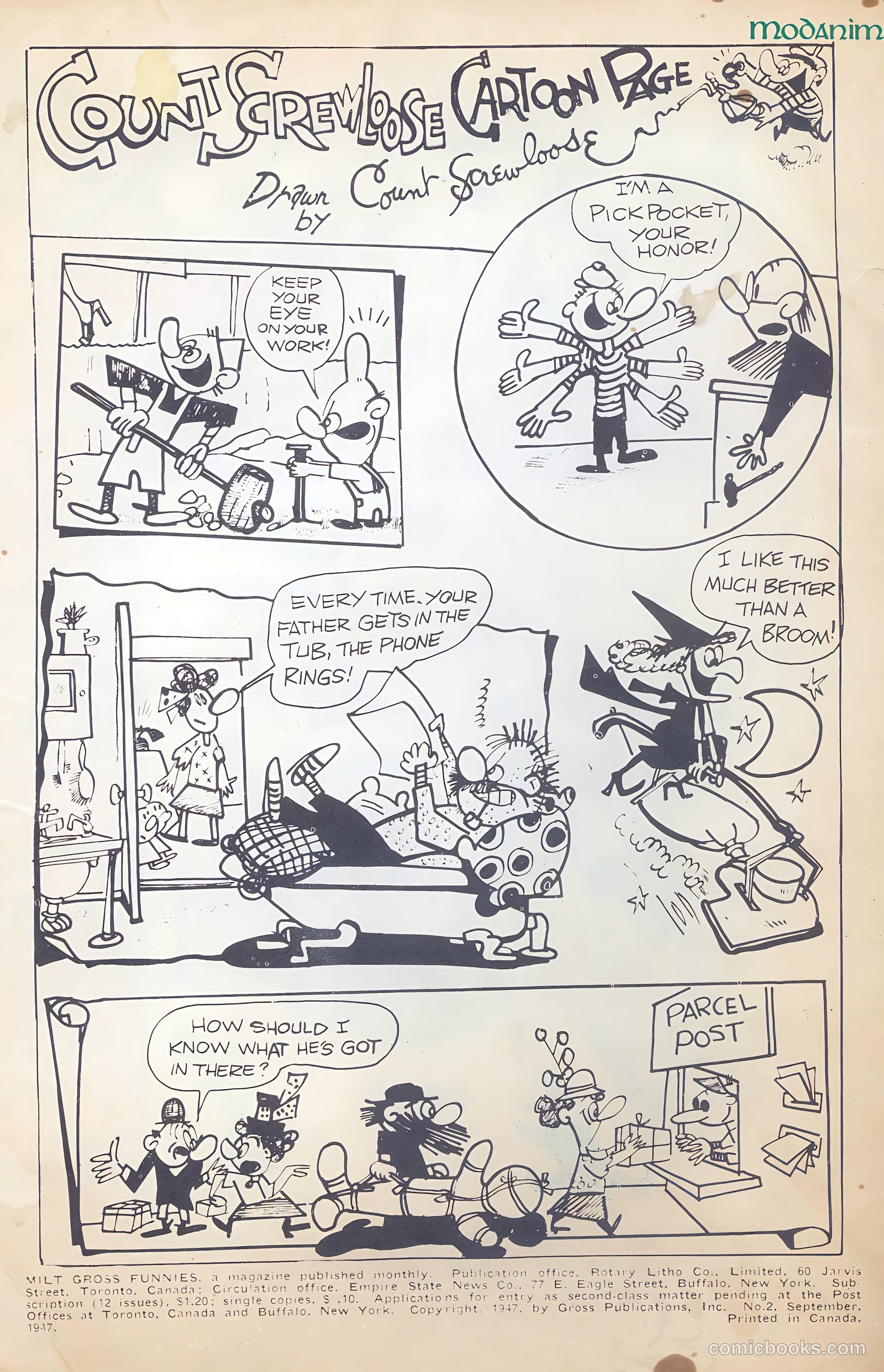 Milt Gross Funnies #2 (1947) — page 2 of 47