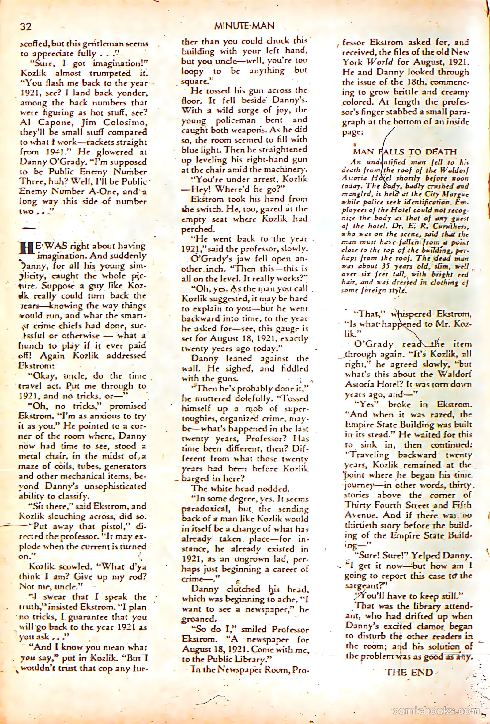 Minute Man #1 (1941) — page 34 of 68