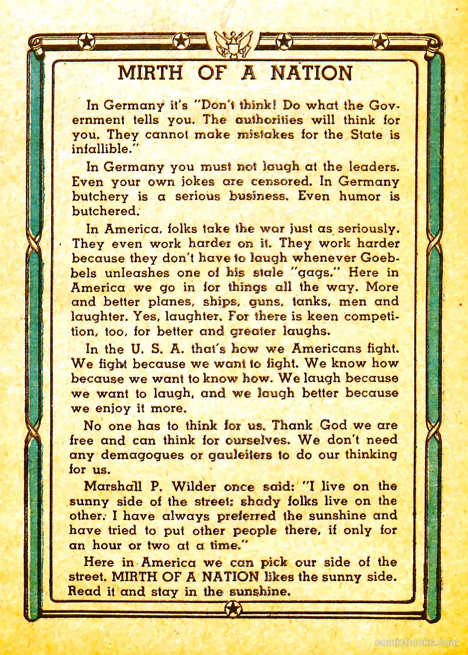 Mirth of a Nation #1 (1943) — page 3 of 67