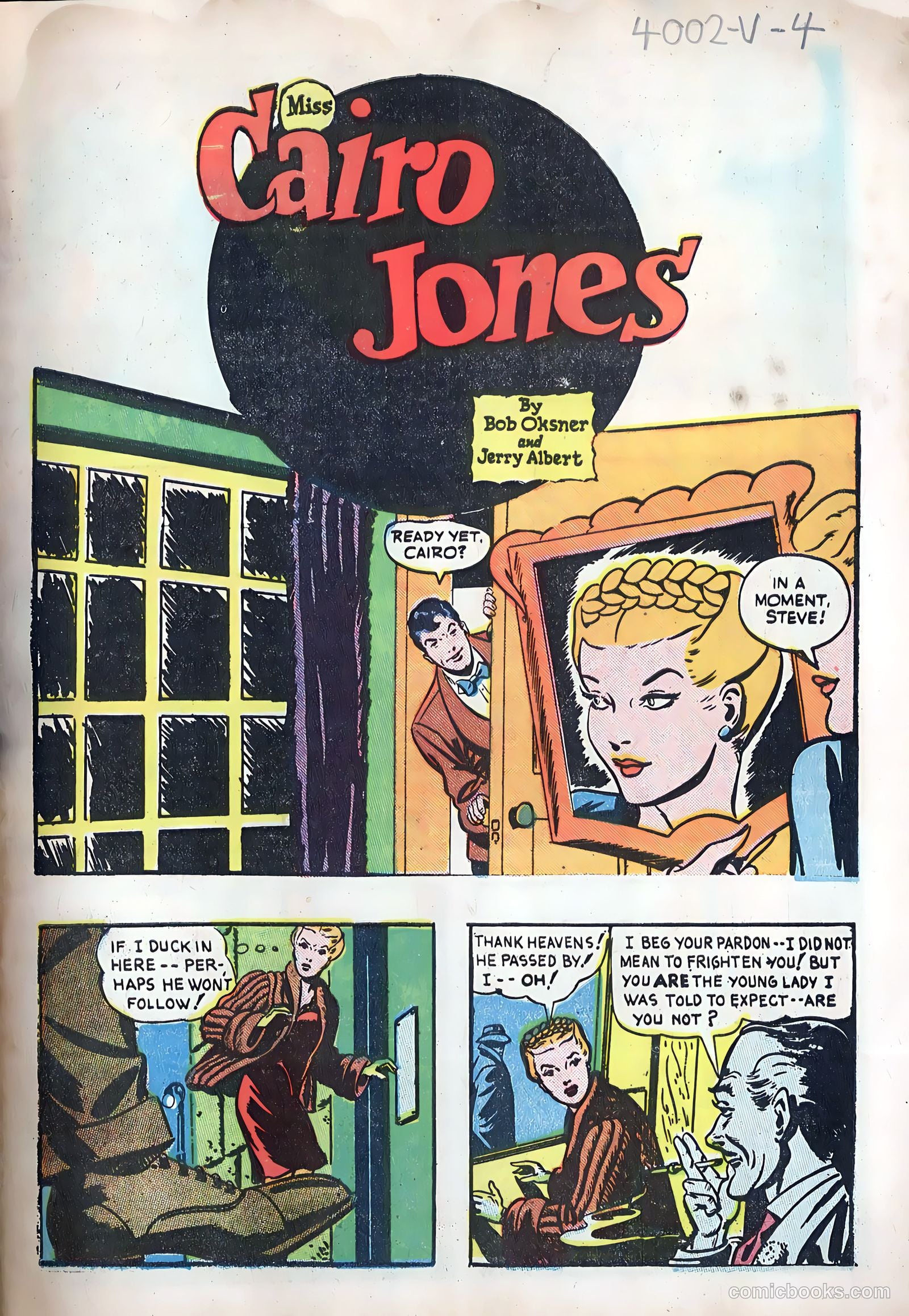 Miss Cairo Jones #1 (1945) — page 3 of 36
