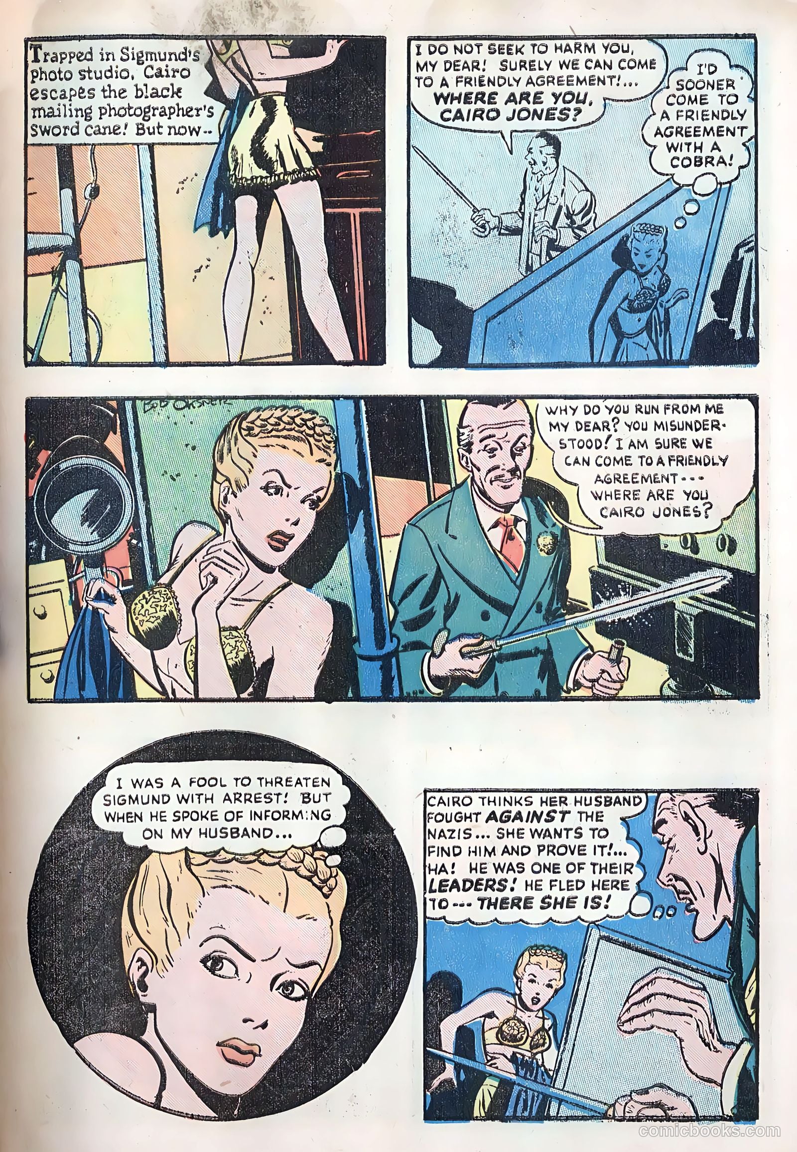 Miss Cairo Jones #1 (1945) — page 7 of 36