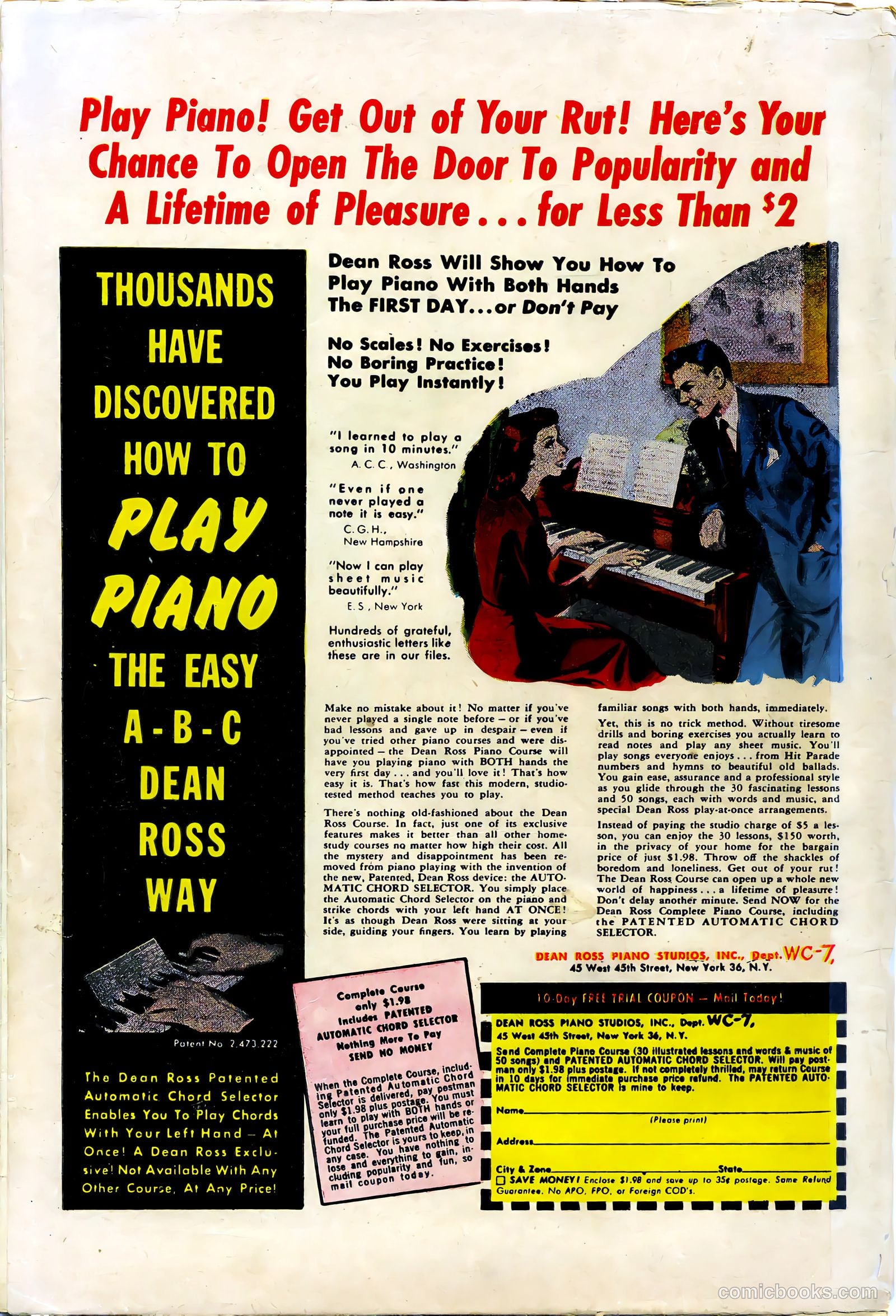 Mister Mystery #7 (1952) — page 36 of 36