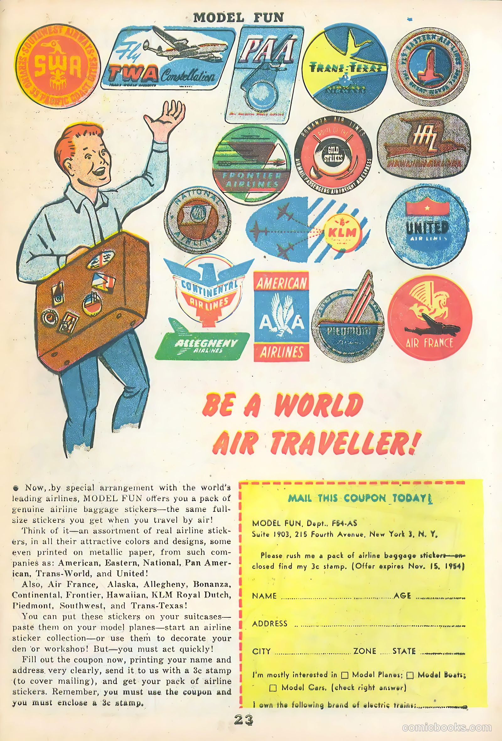 Model Fun #2 (1954) — page 23 of 24