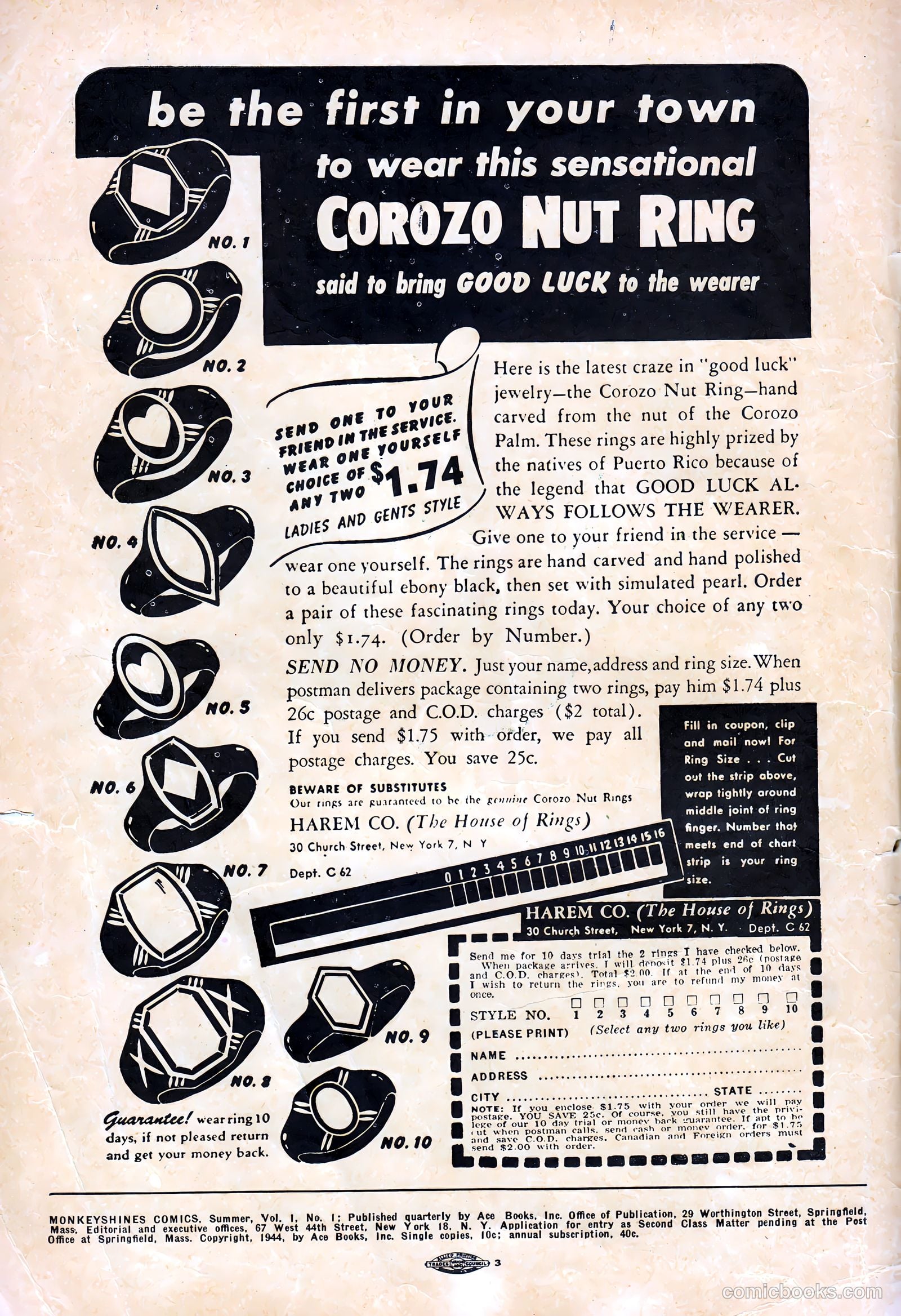 Monkeyshines Comics #1 (1944) — page 2 of 52