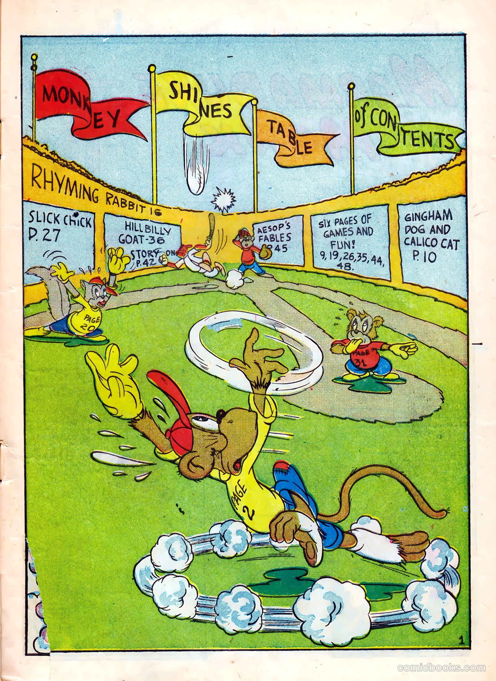 Monkeyshines Comics #1 (1944) — page 3 of 52