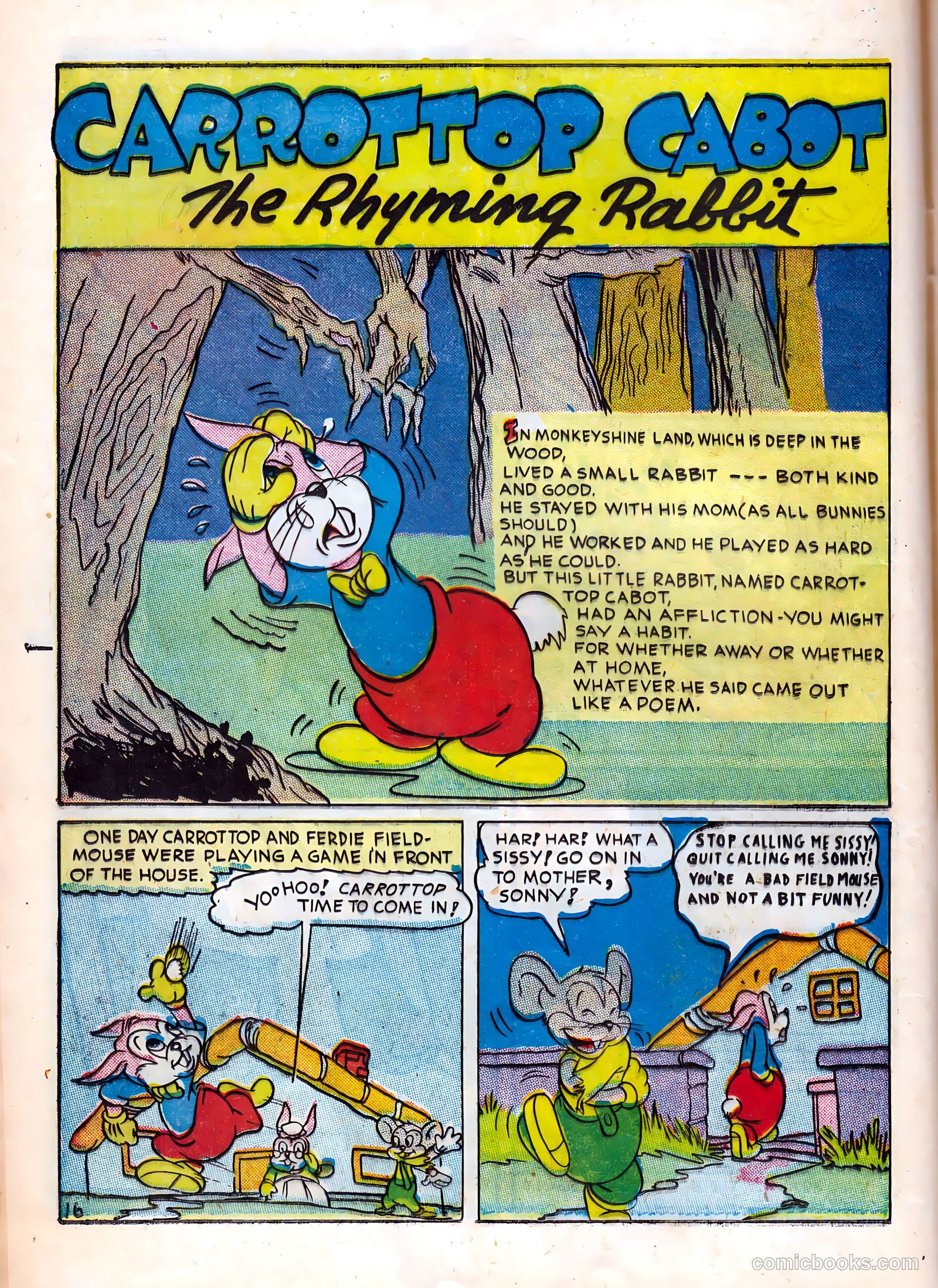 Monkeyshines Comics #1 (1944) — page 18 of 52