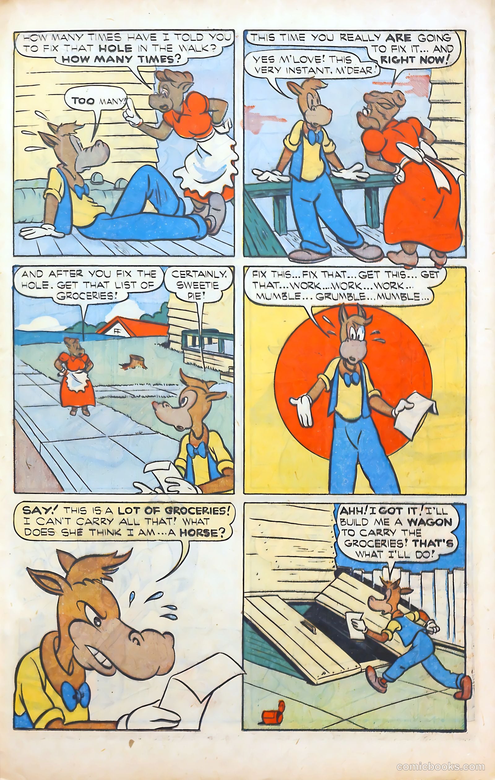 Monkeyshines Comics #12 (1946) — page 35 of 52