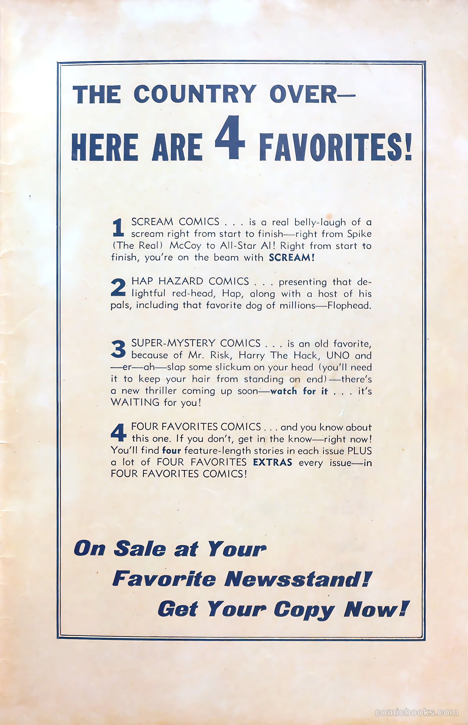 Monkeyshines Comics #12 (1946) — page 51 of 52