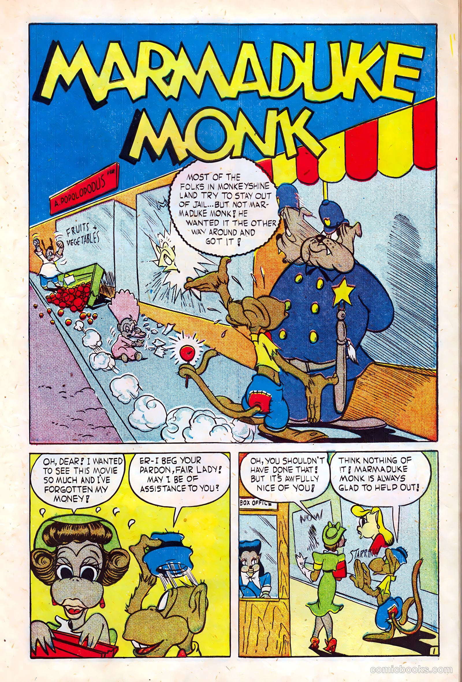 Monkeyshines Comics #2 (1944) — page 3 of 52