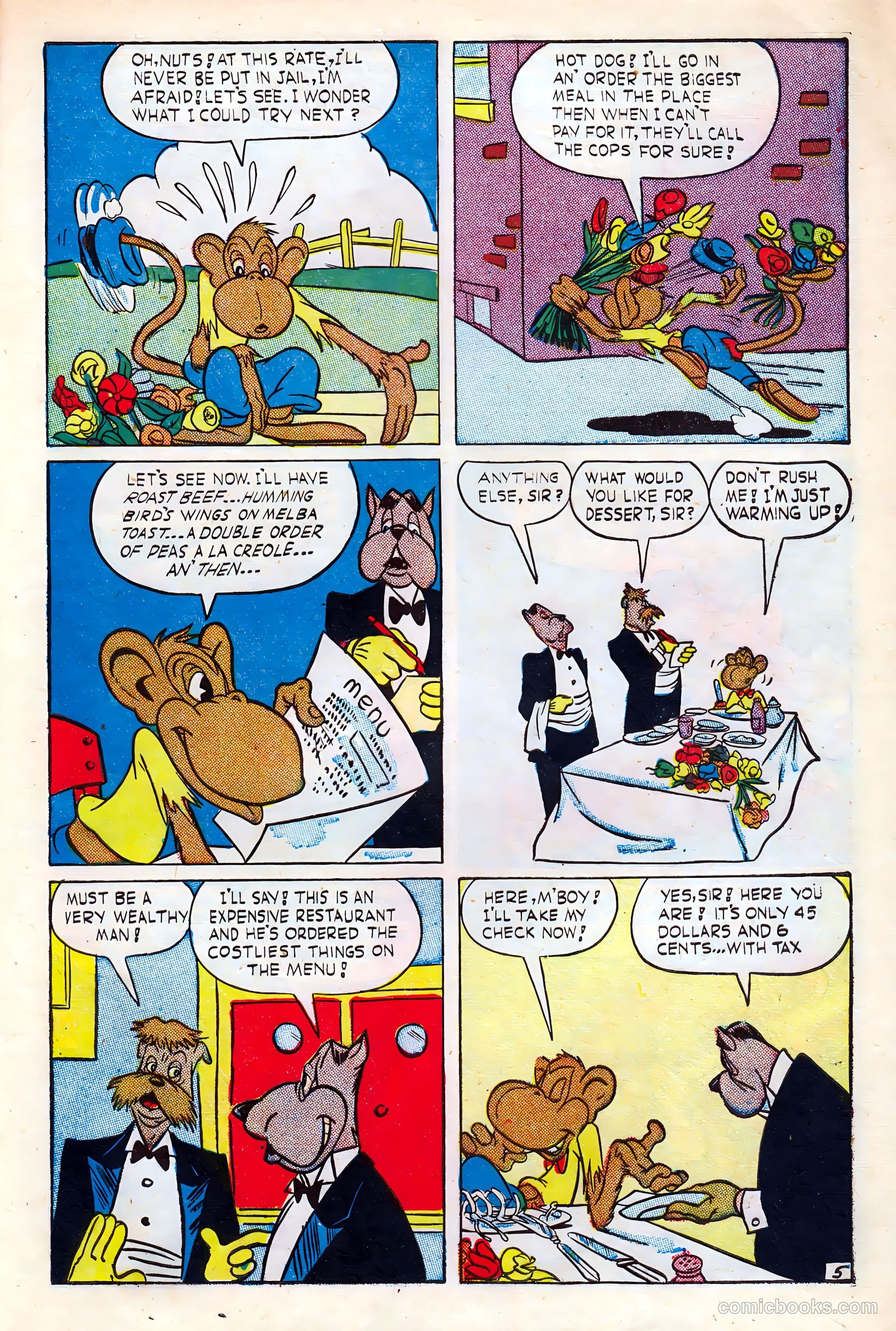 Monkeyshines Comics #2 (1944) — page 7 of 52