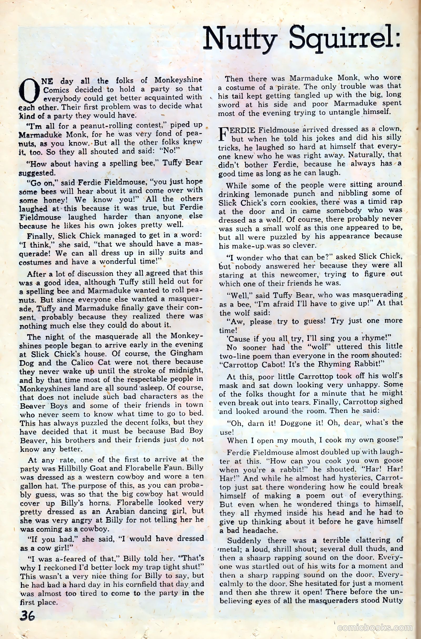 Monkeyshines Comics #2 (1944) — page 38 of 52