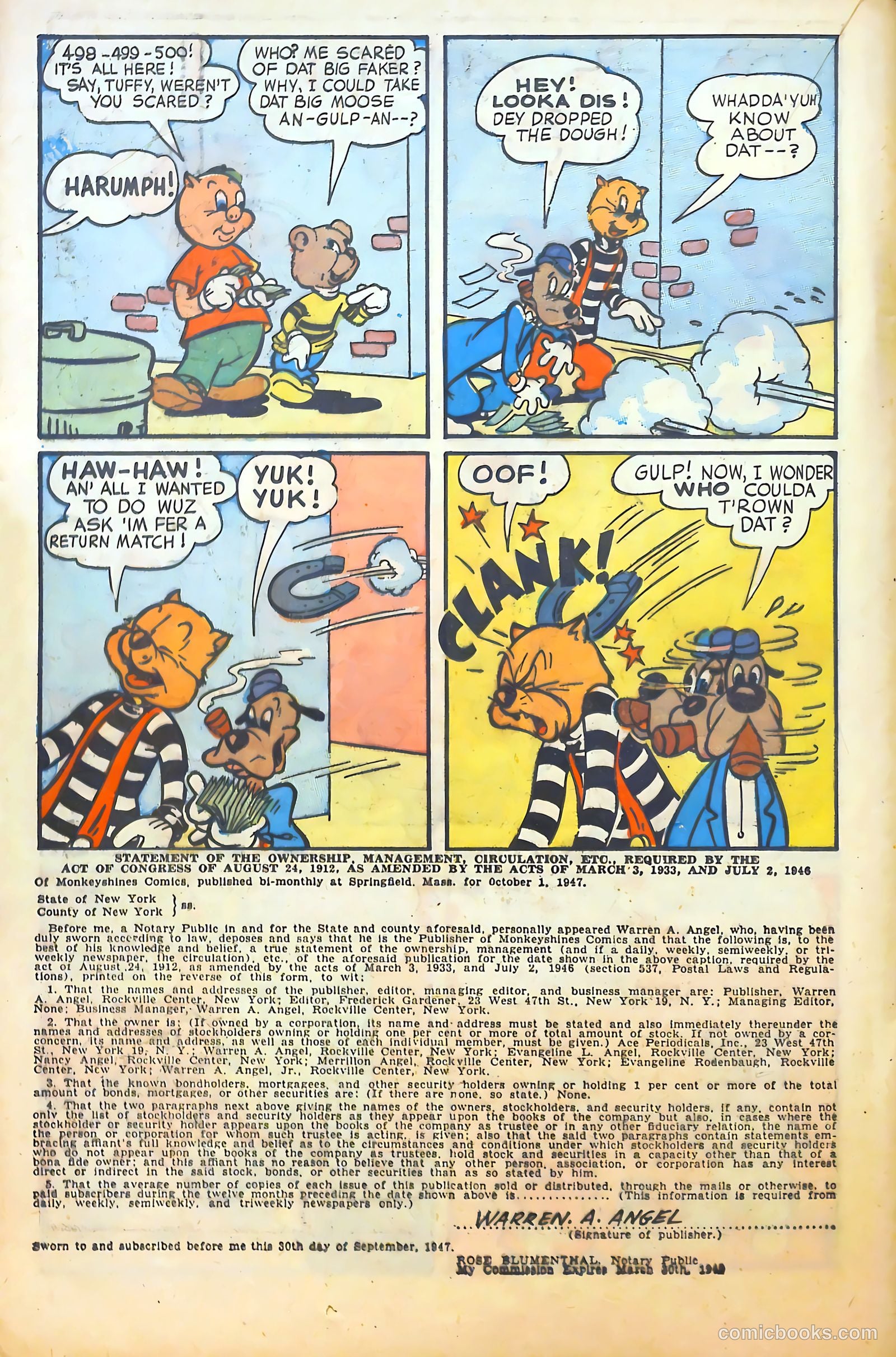 Monkeyshines Comics #20 (1948) — page 30 of 52
