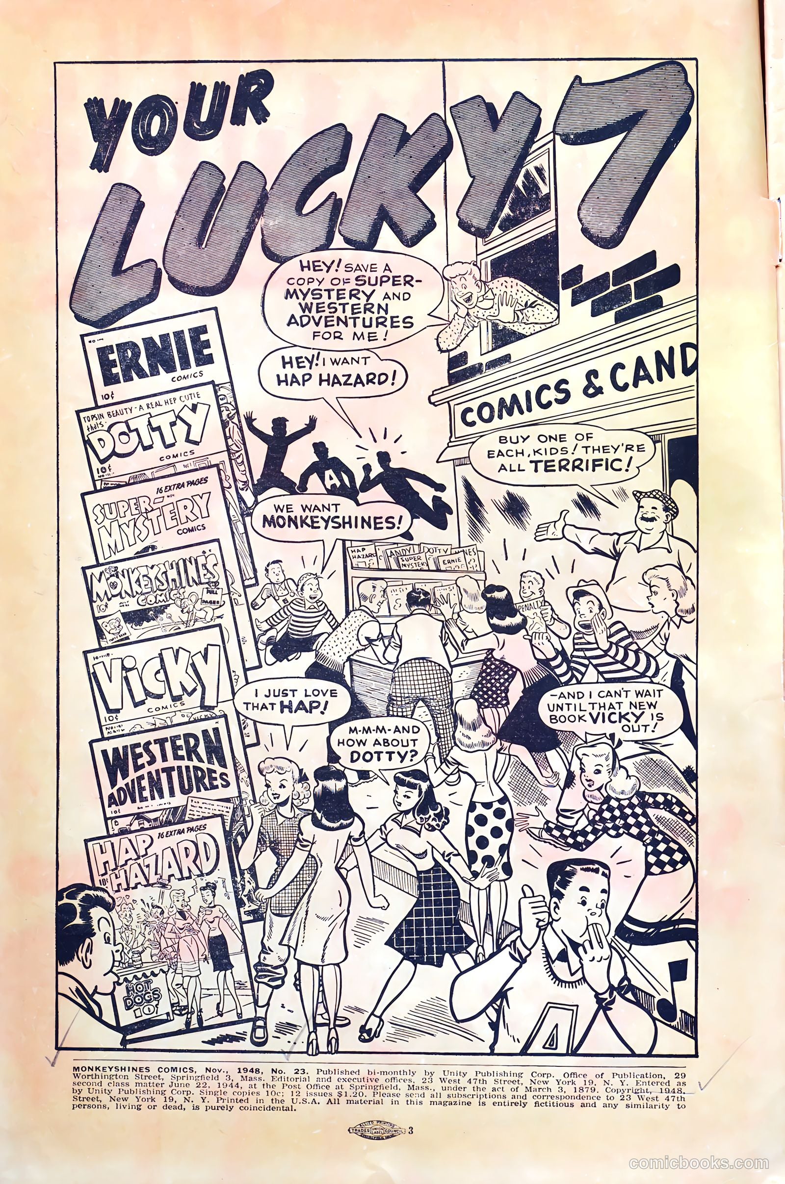 Monkeyshines Comics #23 (1948) — page 2 of 52