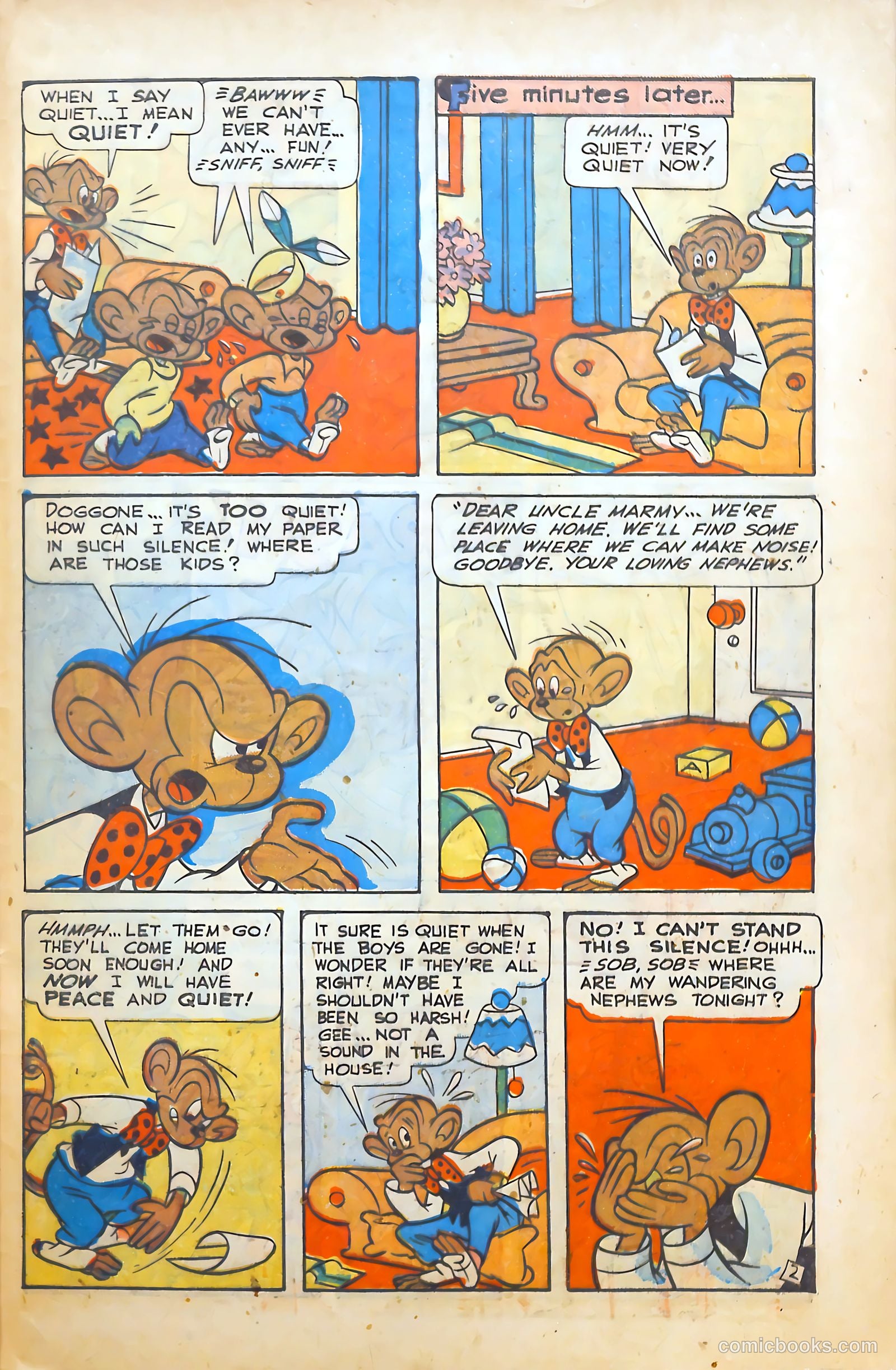 Monkeyshines Comics #25 (1949) — page 33 of 36