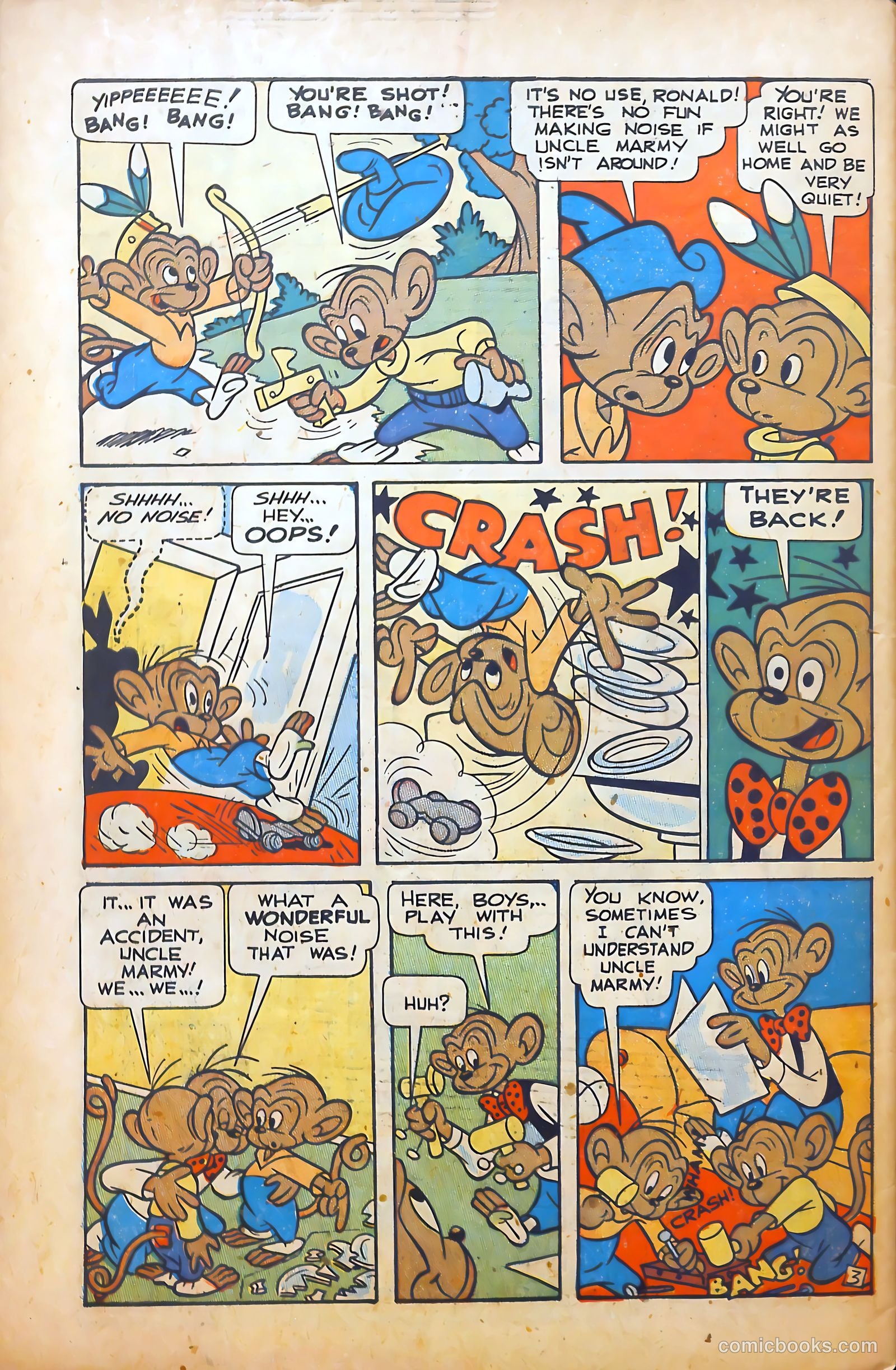 Monkeyshines Comics #25 (1949) — page 34 of 36