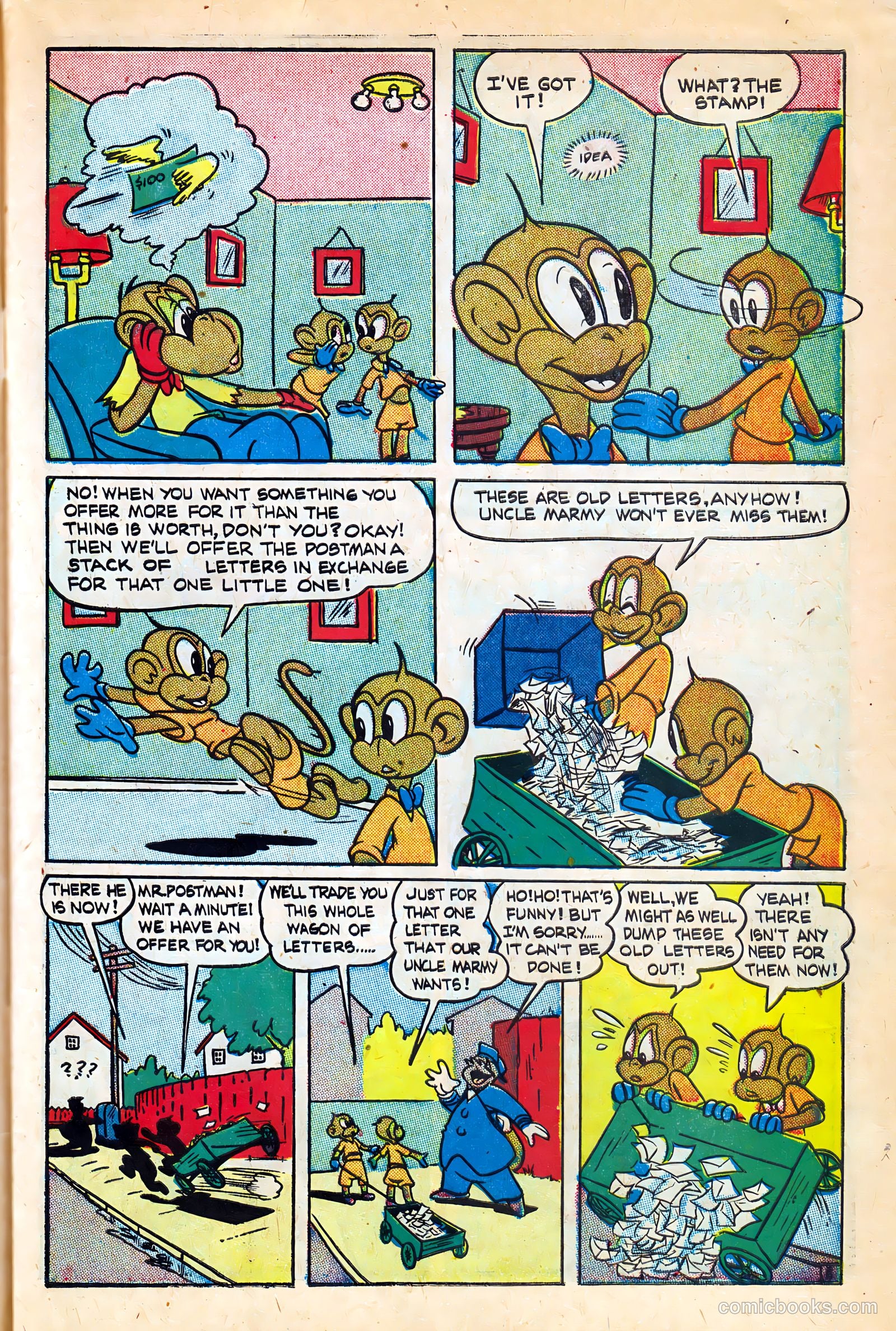 Monkeyshines Comics #4 (1945) — page 7 of 36