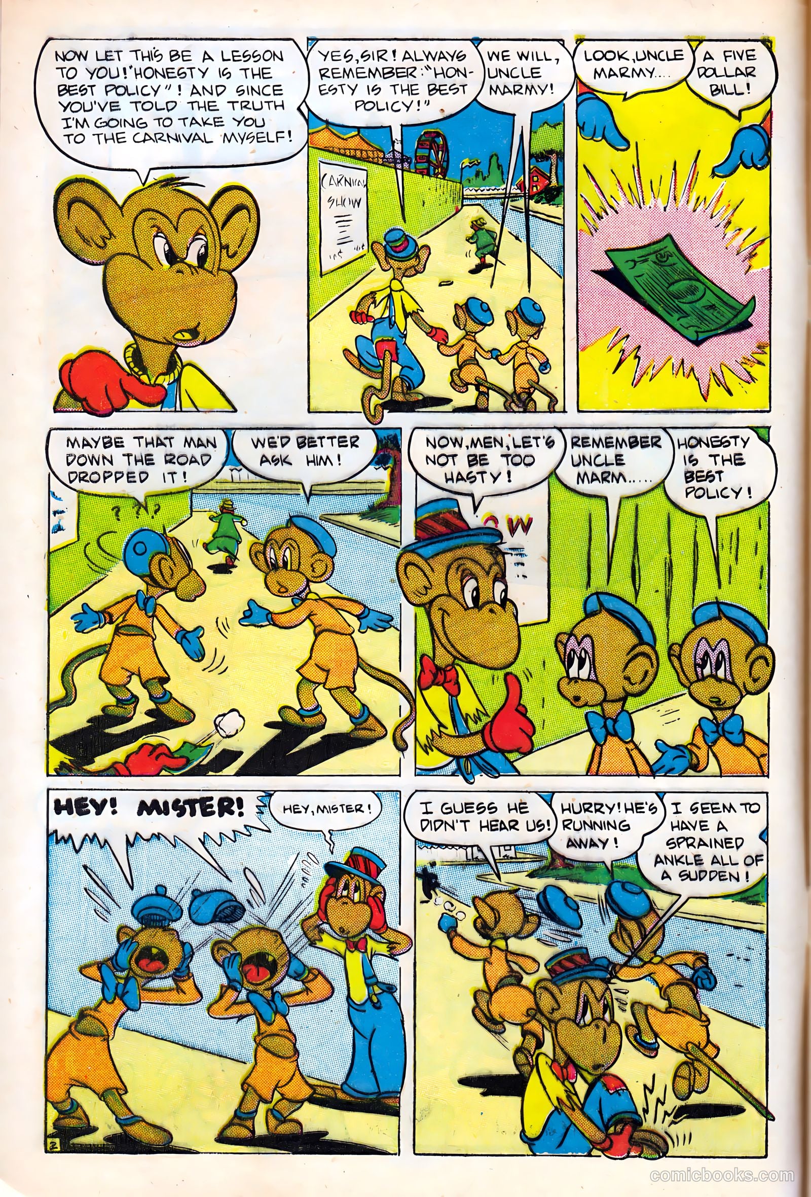 Monkeyshines Comics #5 (1945) — page 4 of 36