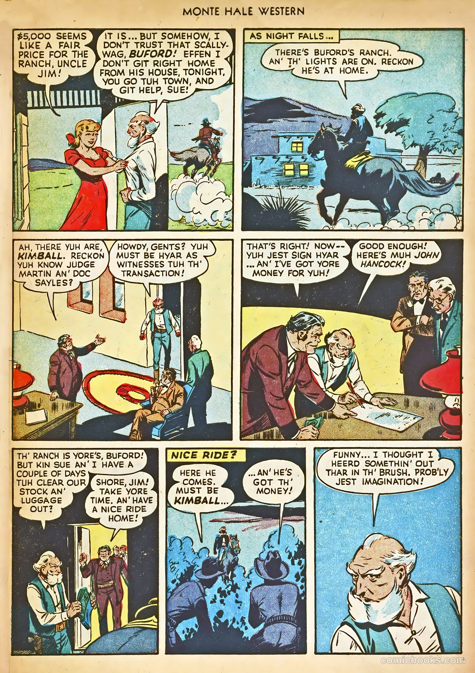 Monte Hale Western #30 (1948) — page 43 of 52