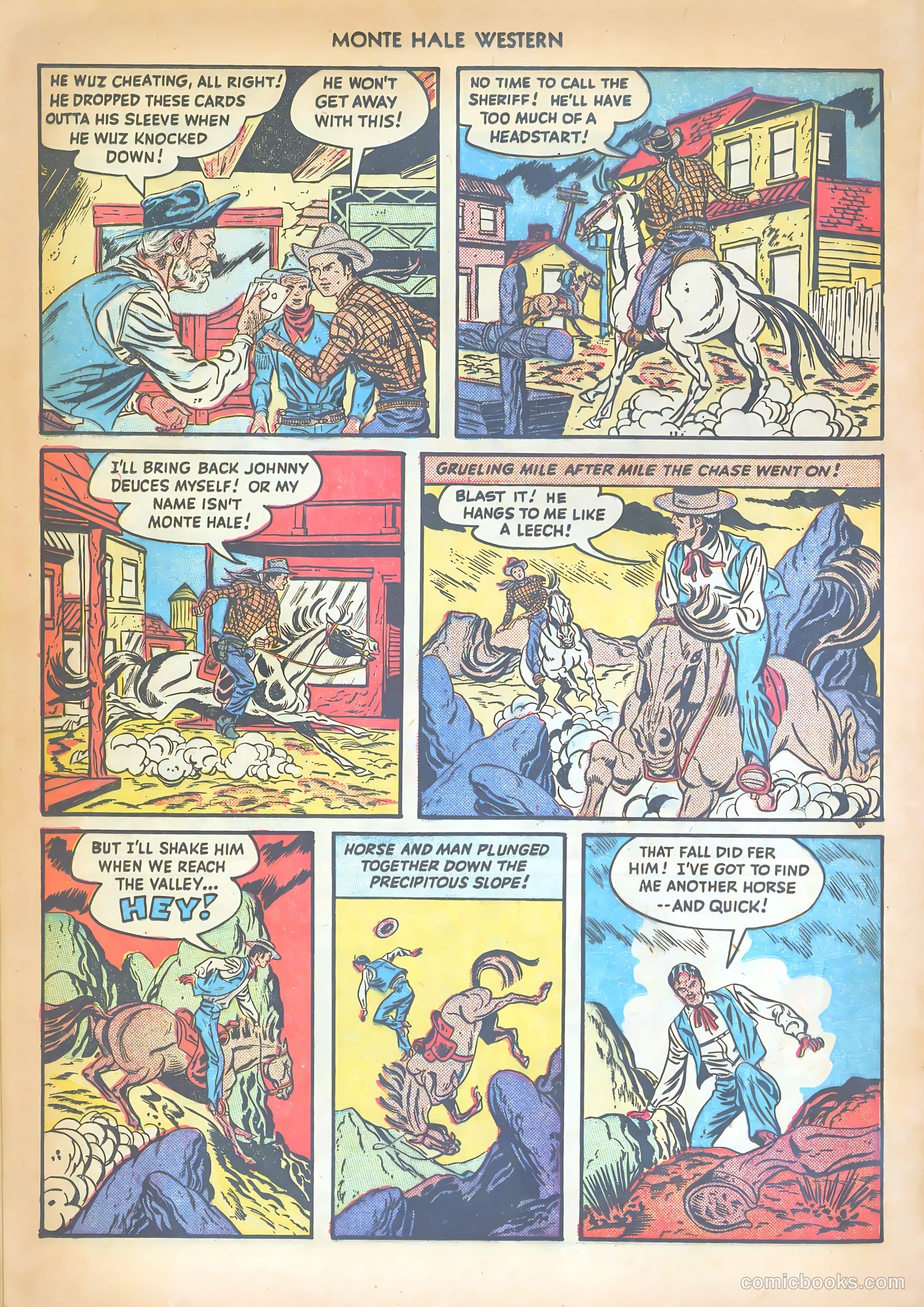 Monte Hale Western #32 (1949) — page 28 of 52