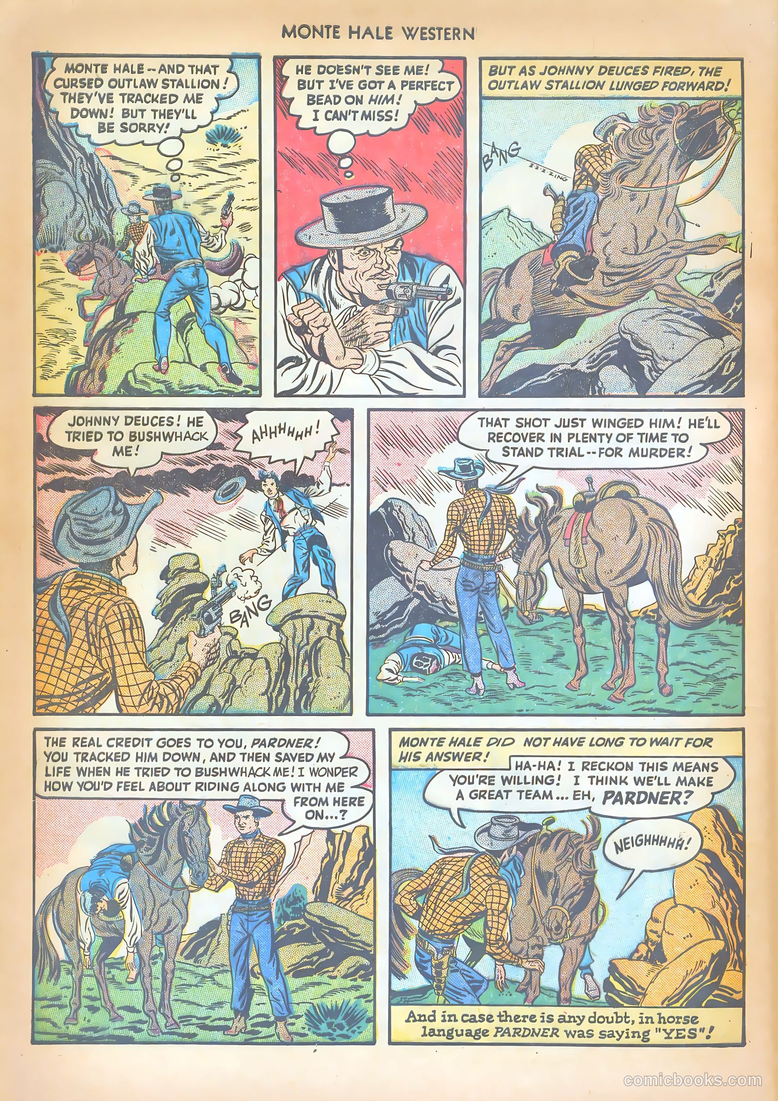 Monte Hale Western #32 (1949) — page 32 of 52