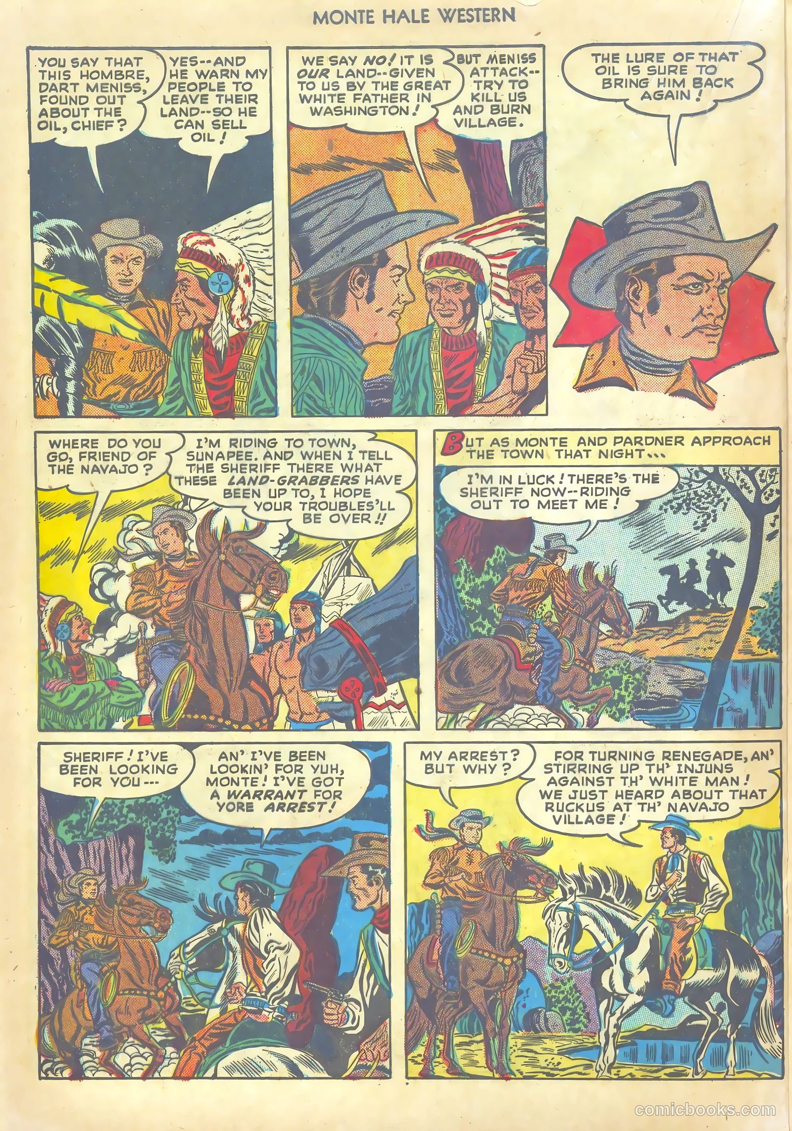 Monte Hale Western #33 (1949) — page 28 of 52