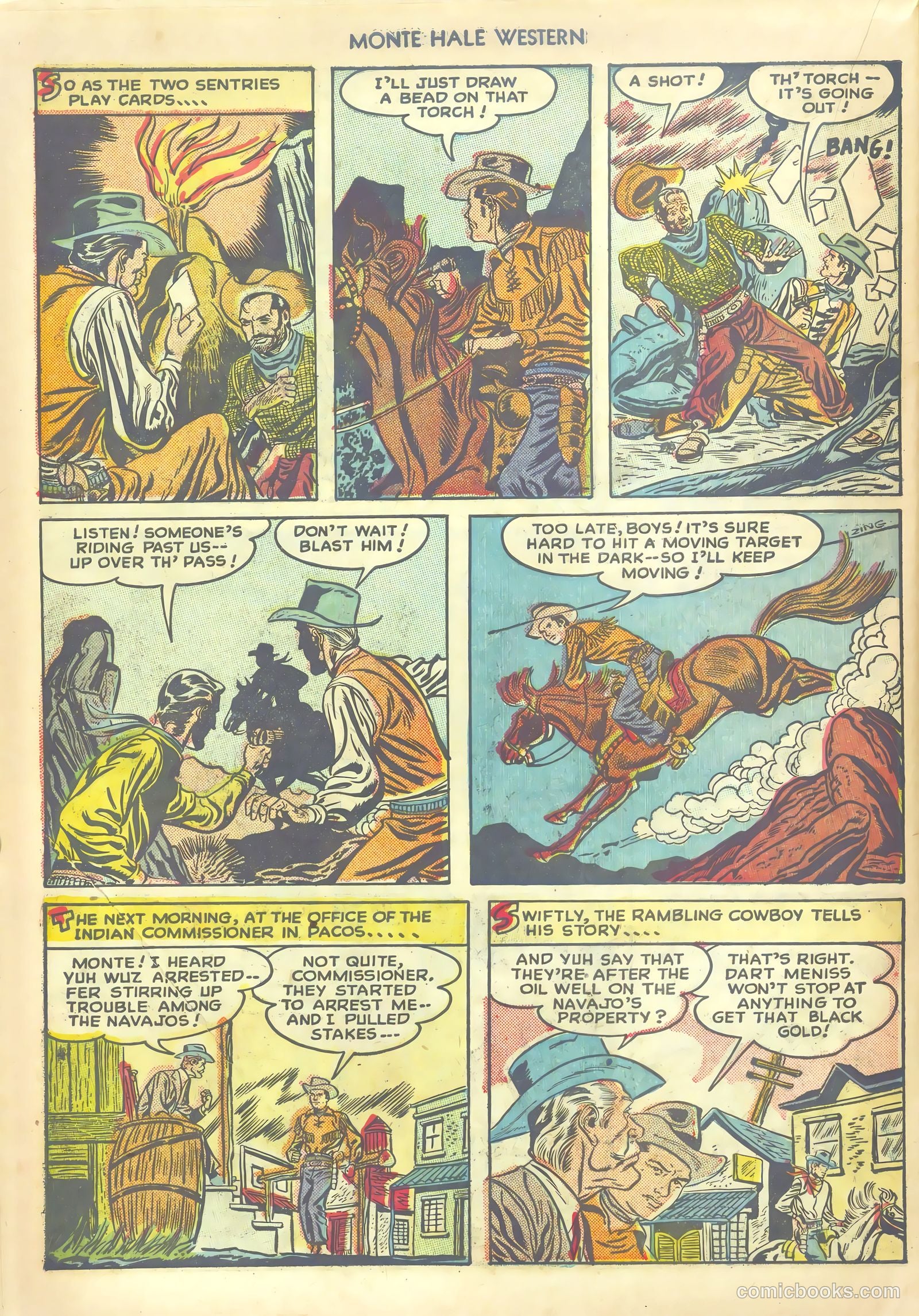 Monte Hale Western #33 (1949) — page 30 of 52