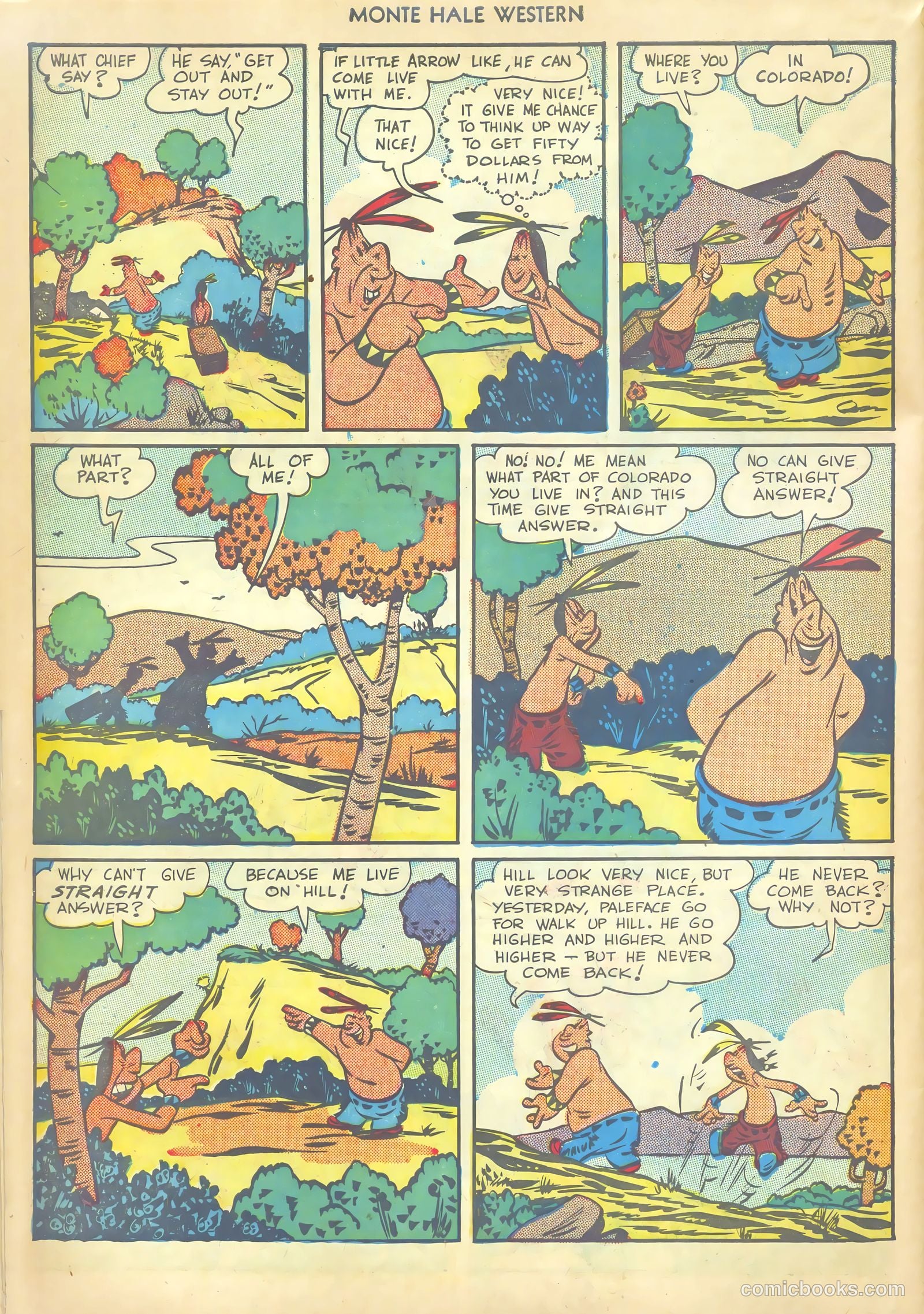 Monte Hale Western #33 (1949) — page 38 of 52