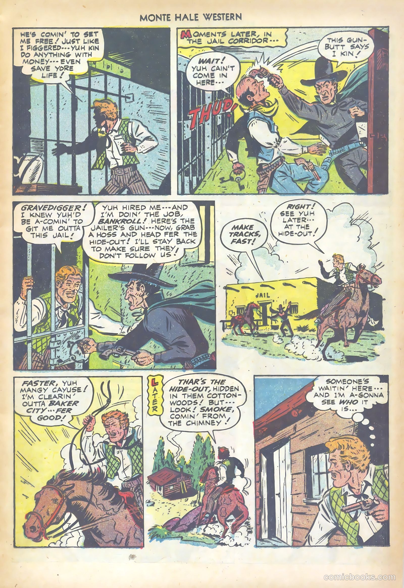 Monte Hale Western #34 (1949) — page 9 of 52