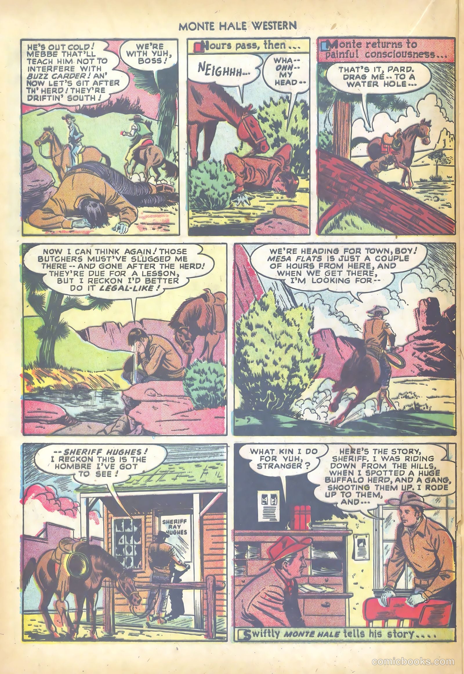 Monte Hale Western #34 (1949) — page 28 of 52