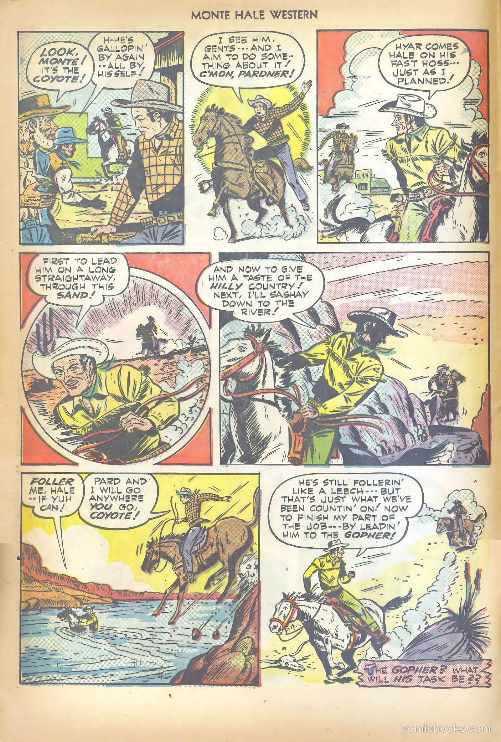 Monte Hale Western #35 (1949) — page 8 of 52