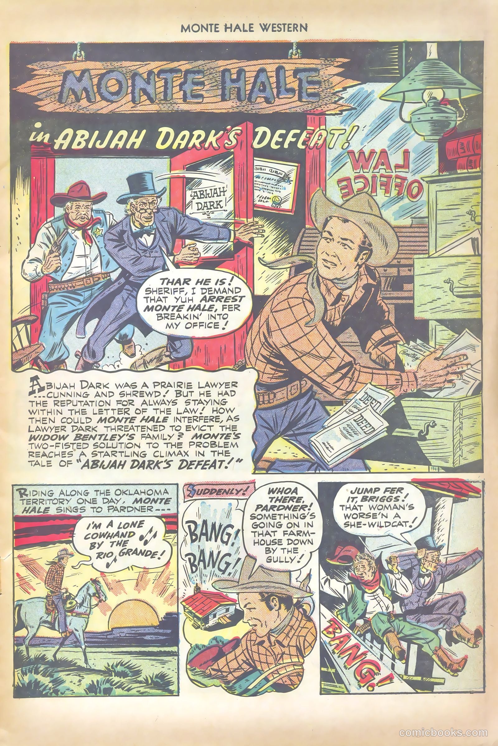 Monte Hale Western #35 (1949) — page 15 of 52