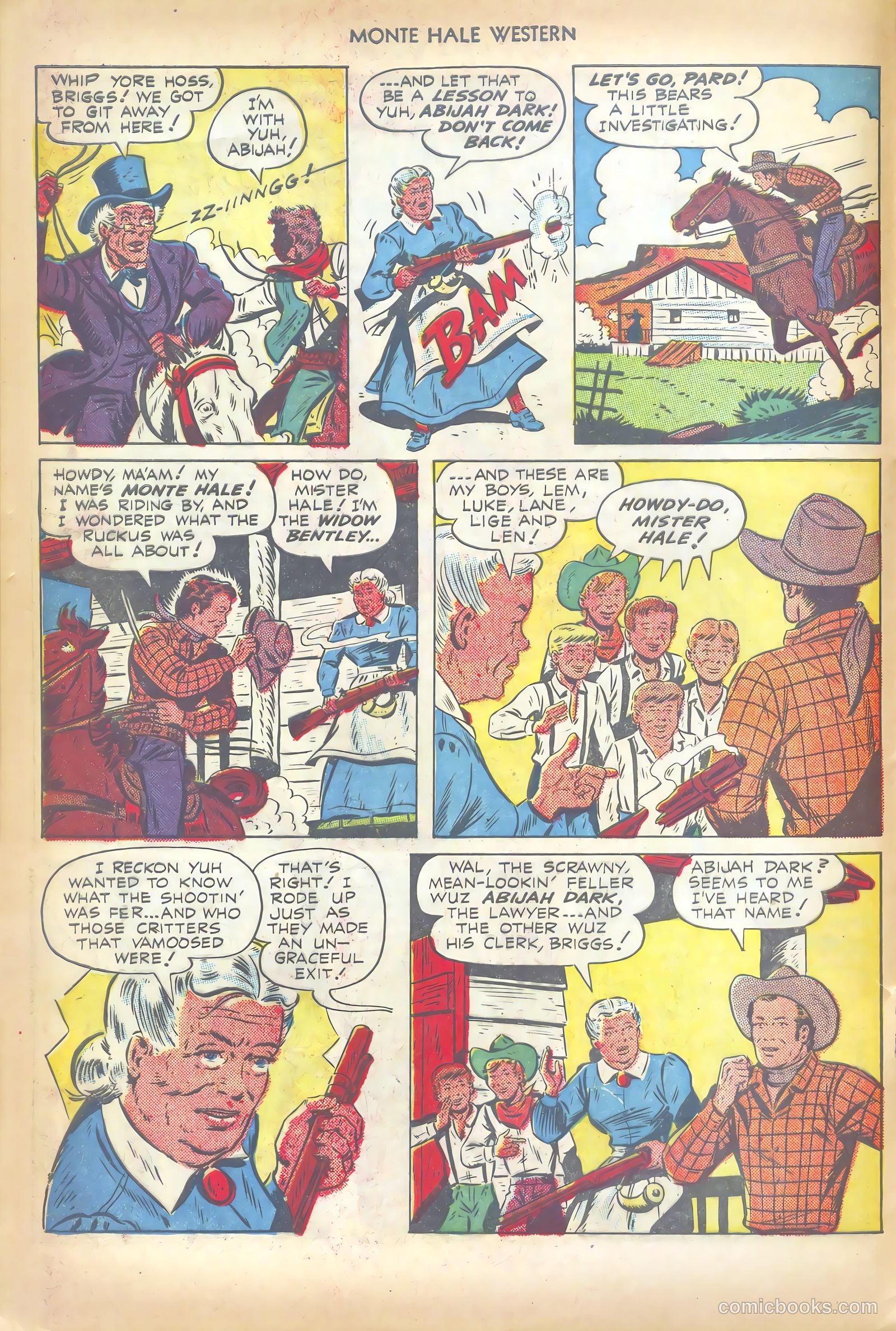 Monte Hale Western #35 (1949) — page 16 of 52