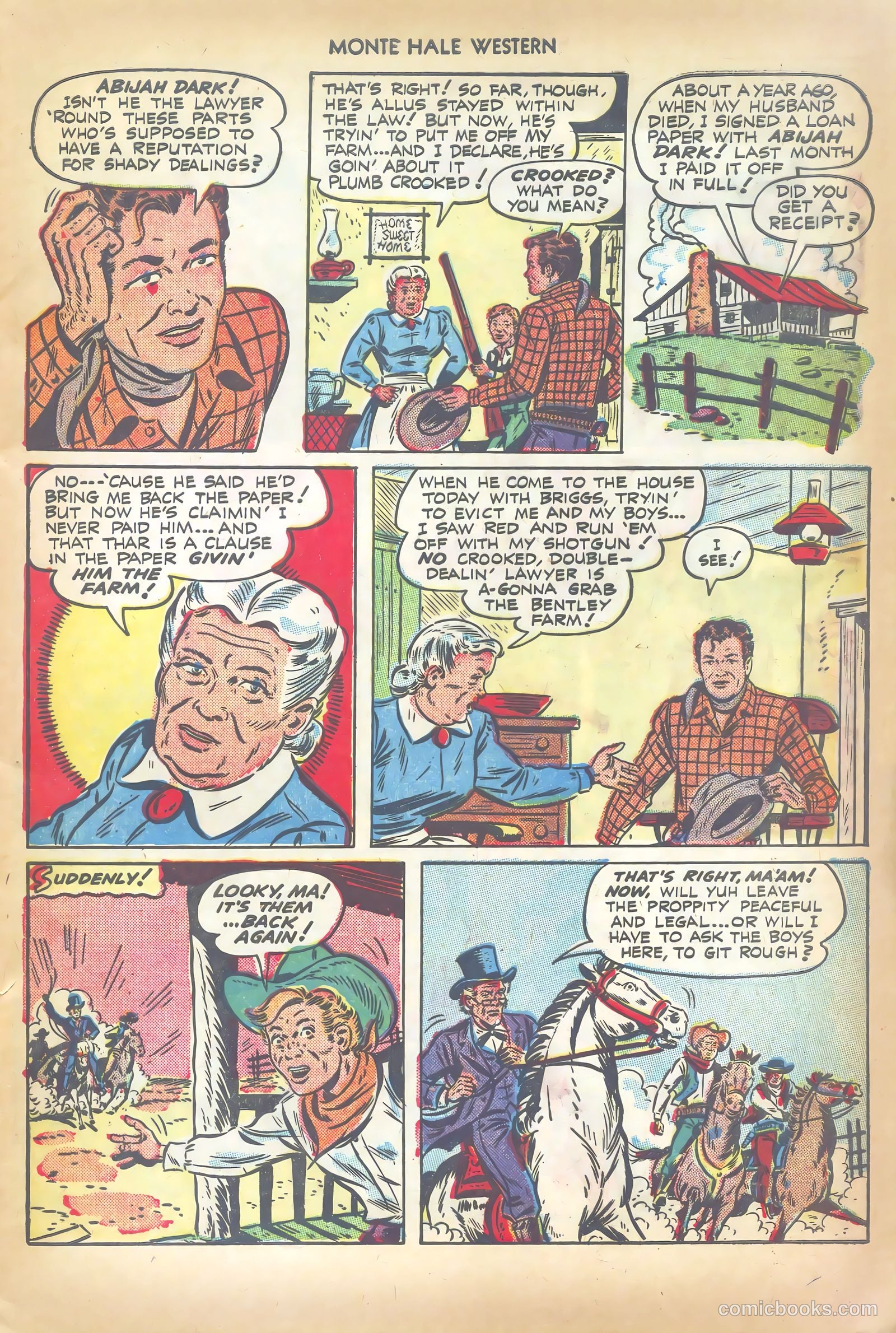 Monte Hale Western #35 (1949) — page 17 of 52