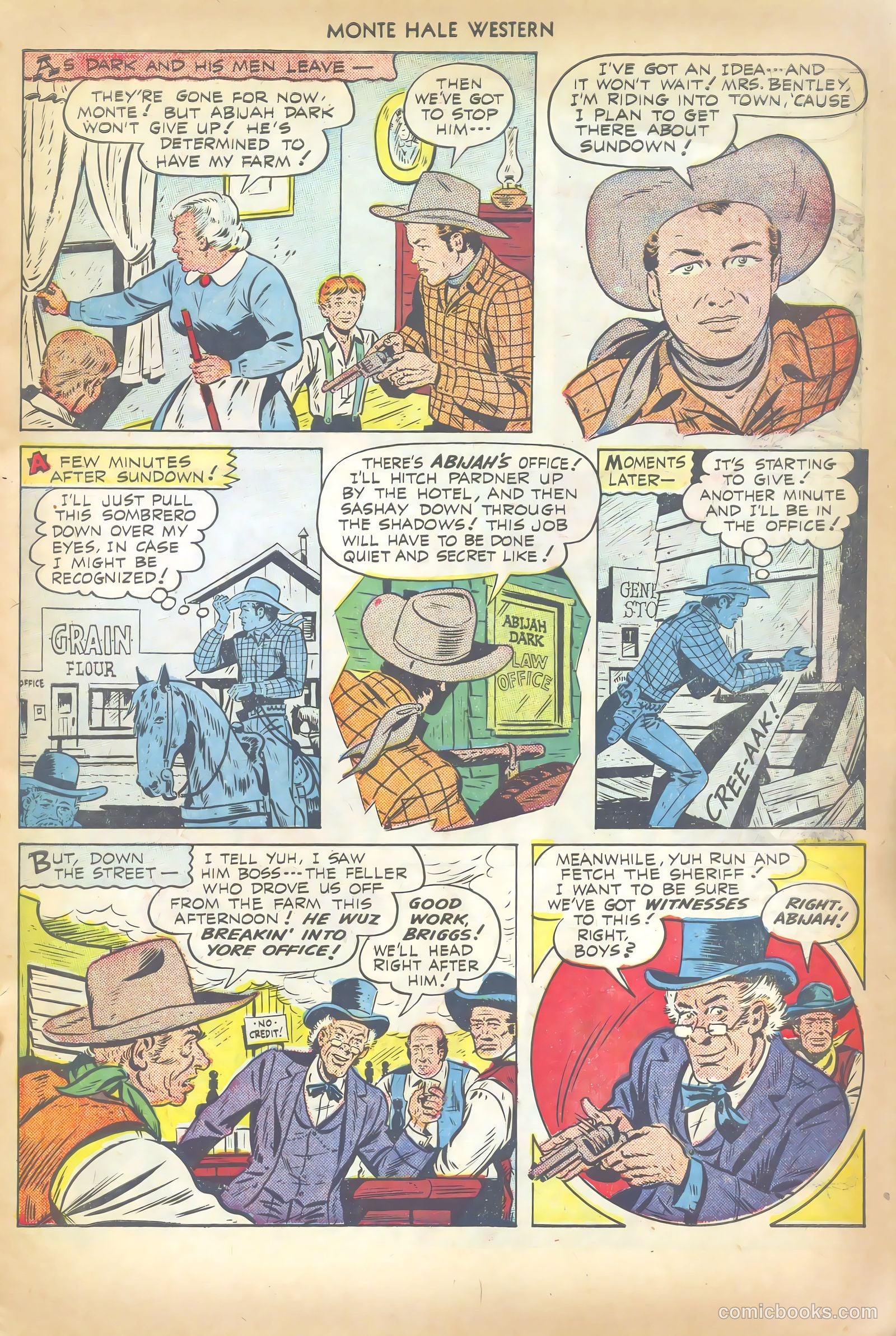 Monte Hale Western #35 (1949) — page 19 of 52