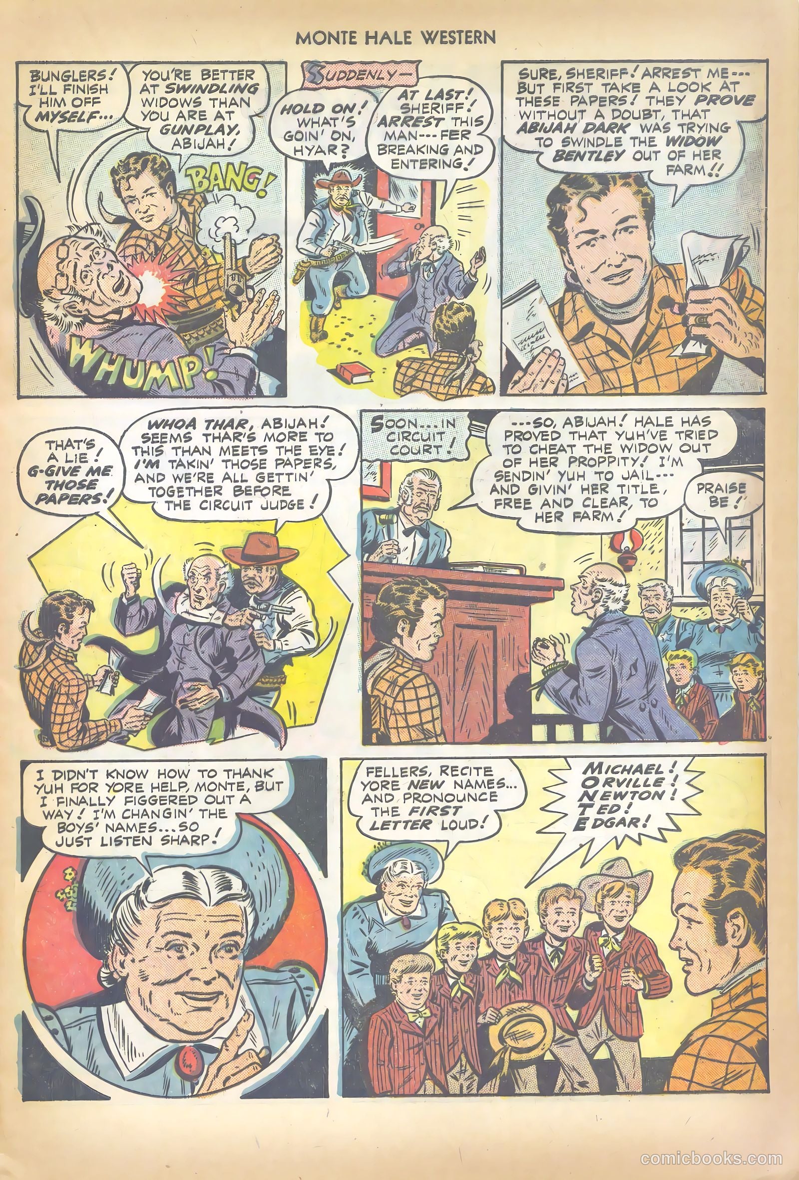 Monte Hale Western #35 (1949) — page 21 of 52