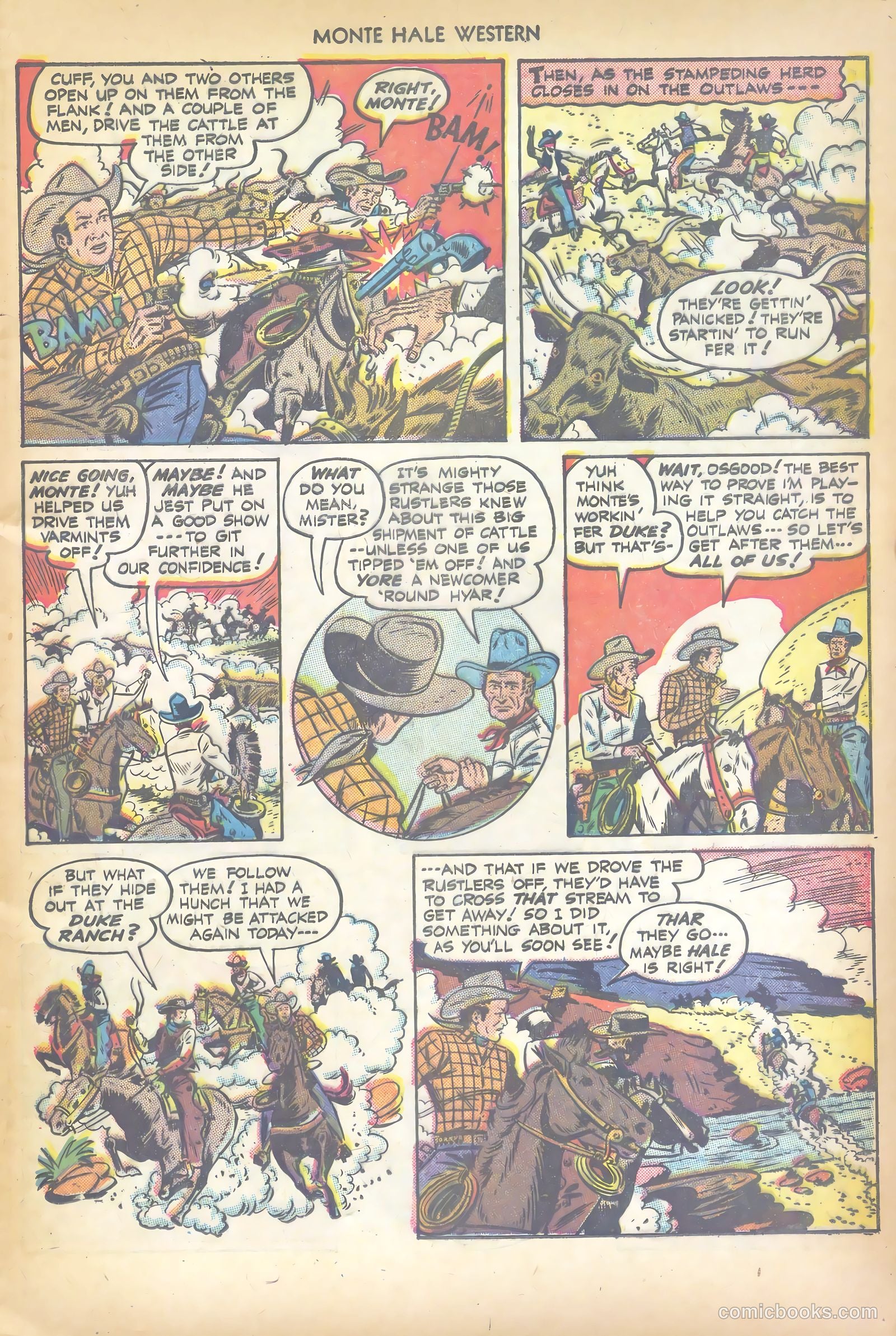 Monte Hale Western #36 (1949) — page 9 of 52