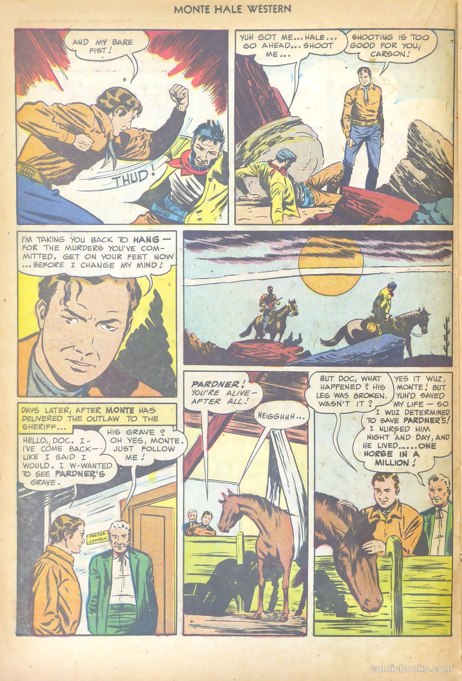 Monte Hale Western #36 (1949) — page 22 of 52