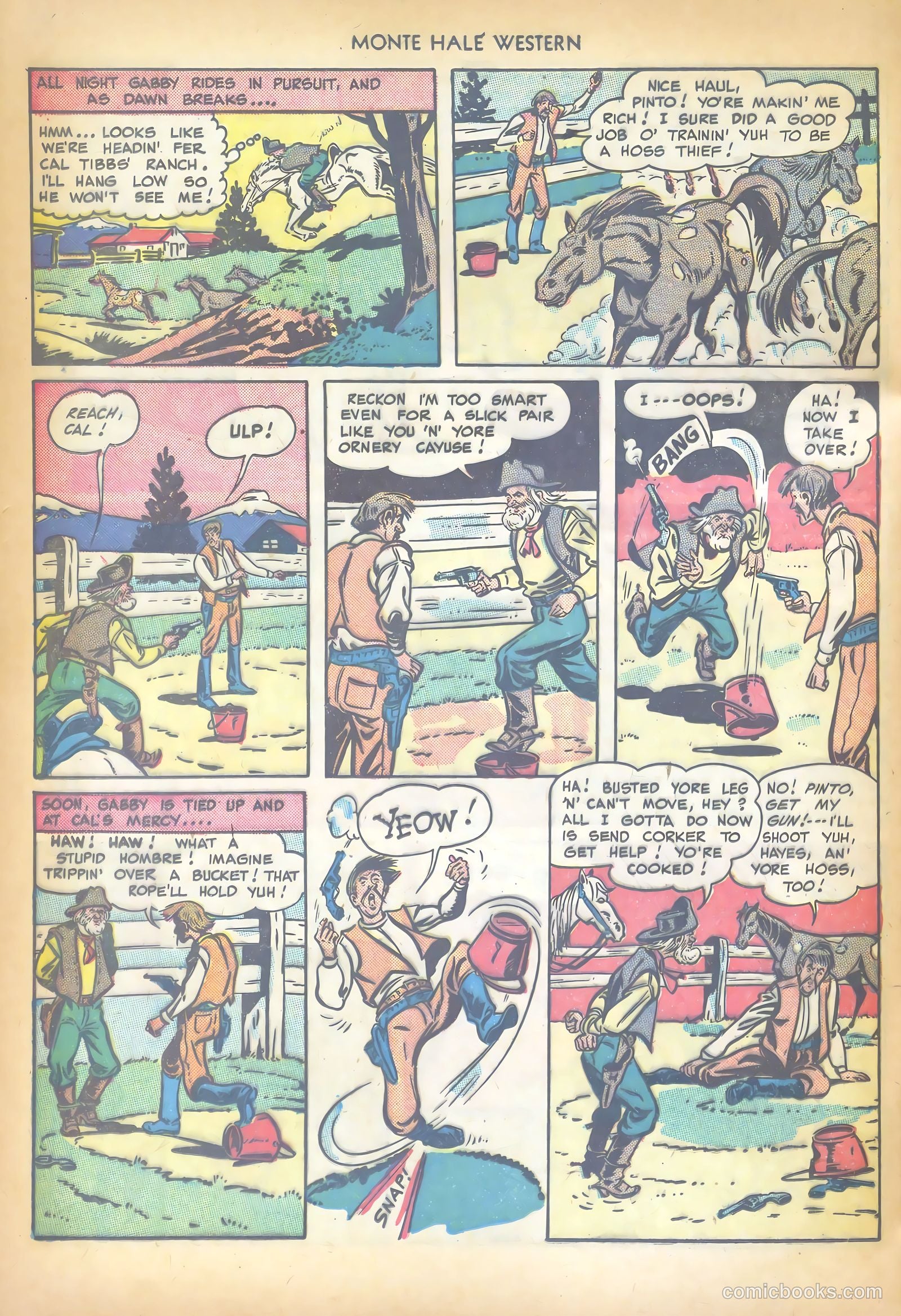 Monte Hale Western #36 (1949) — page 40 of 52