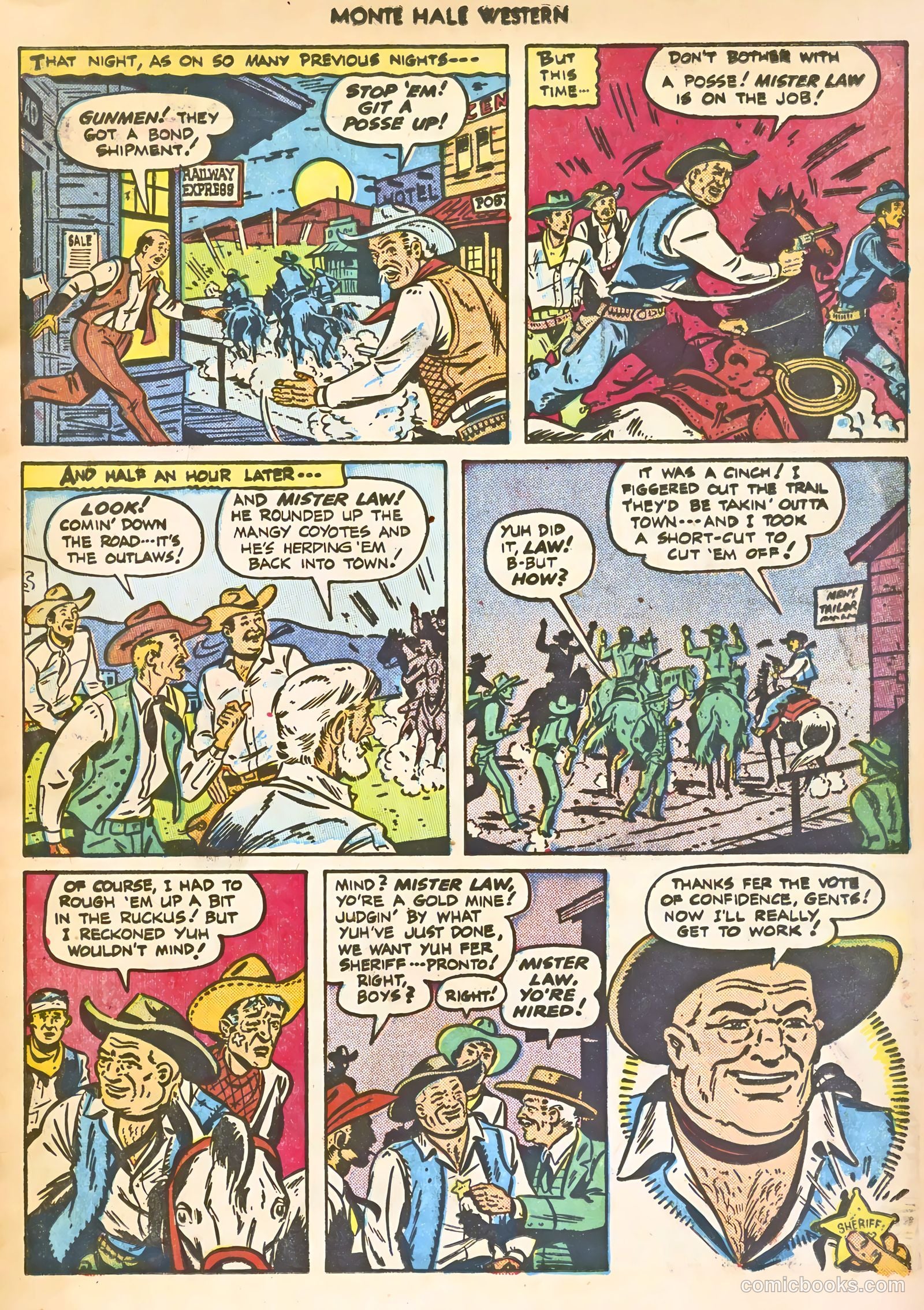 Monte Hale Western #39 (1949) — page 7 of 52